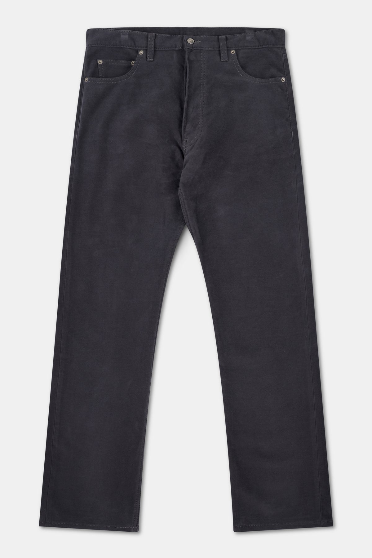 Mens Arran Loose Fit Moleskin Jean - Slate