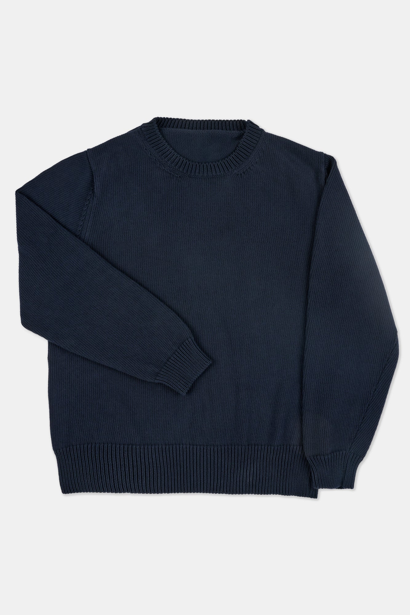 MENS COTTON CREW NECK - NAVY