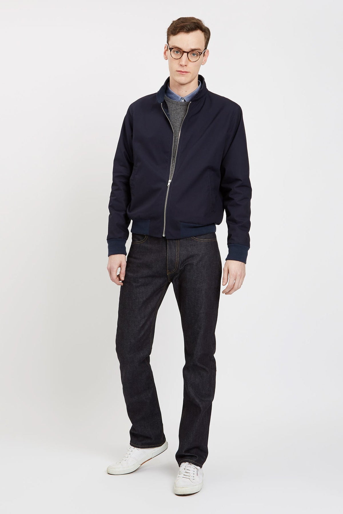 
            Men&#39;s Harrington Jacket Navy - Community Clothing