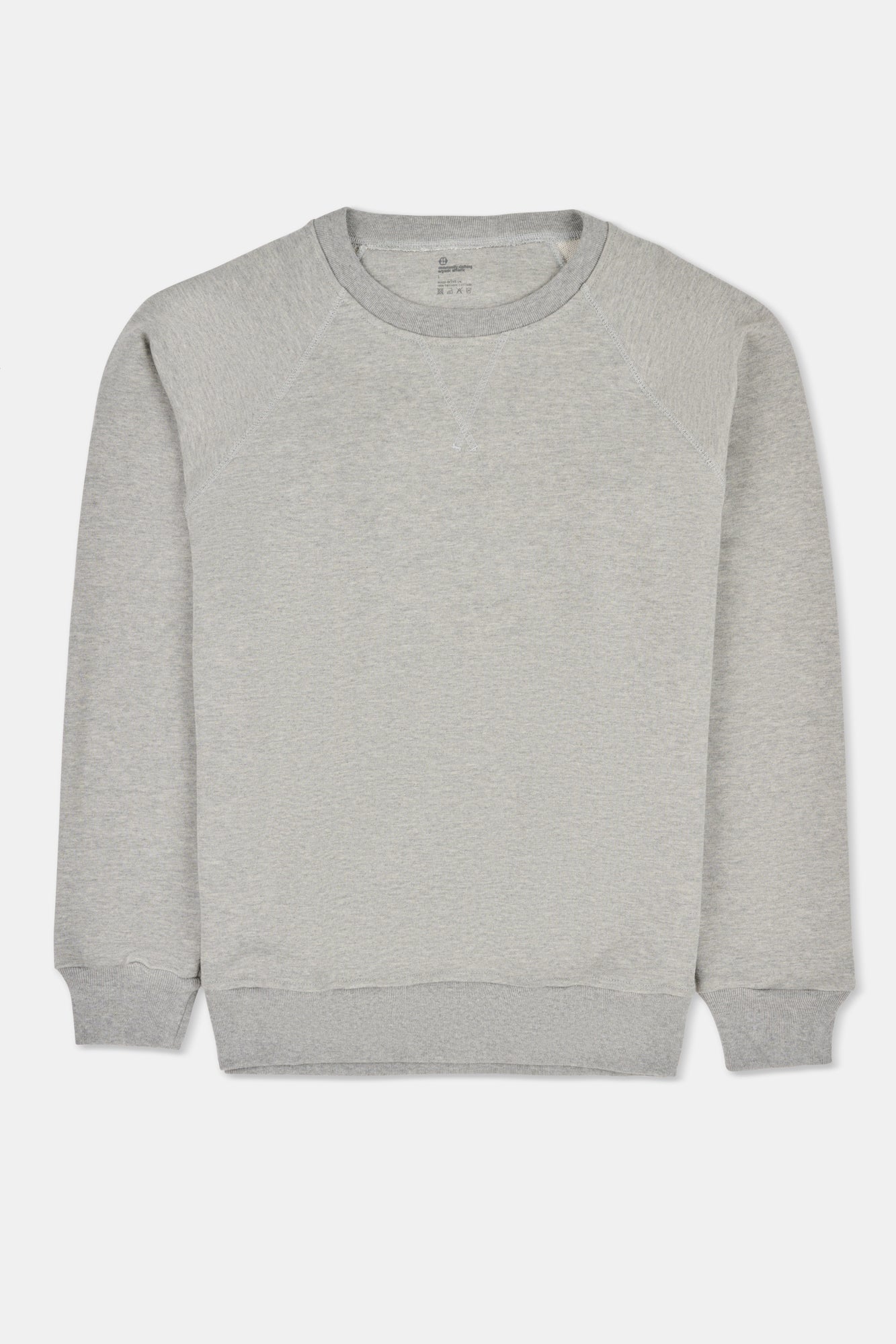 Grey sweatshirt on a white background