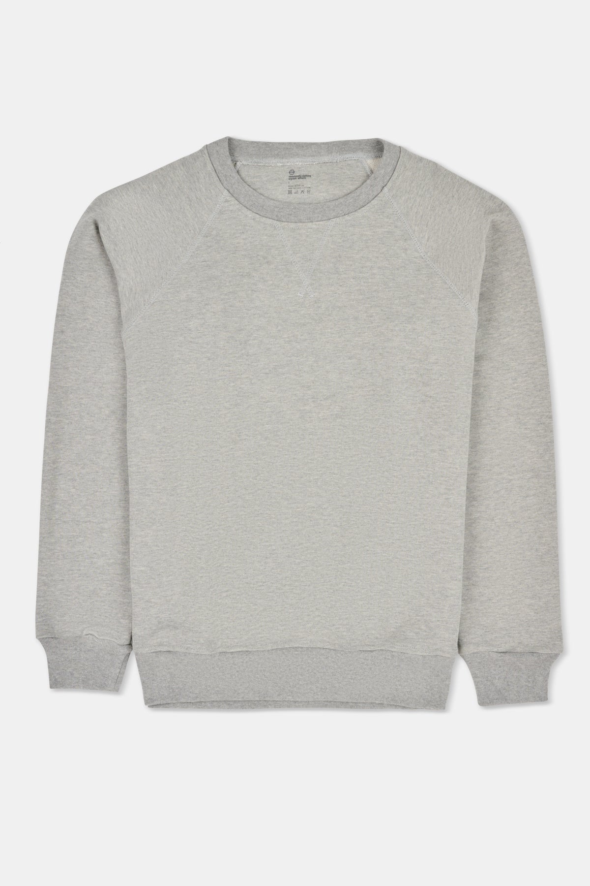 Men's Long Fit Raglan Sweatshirt PF -Grey Marl