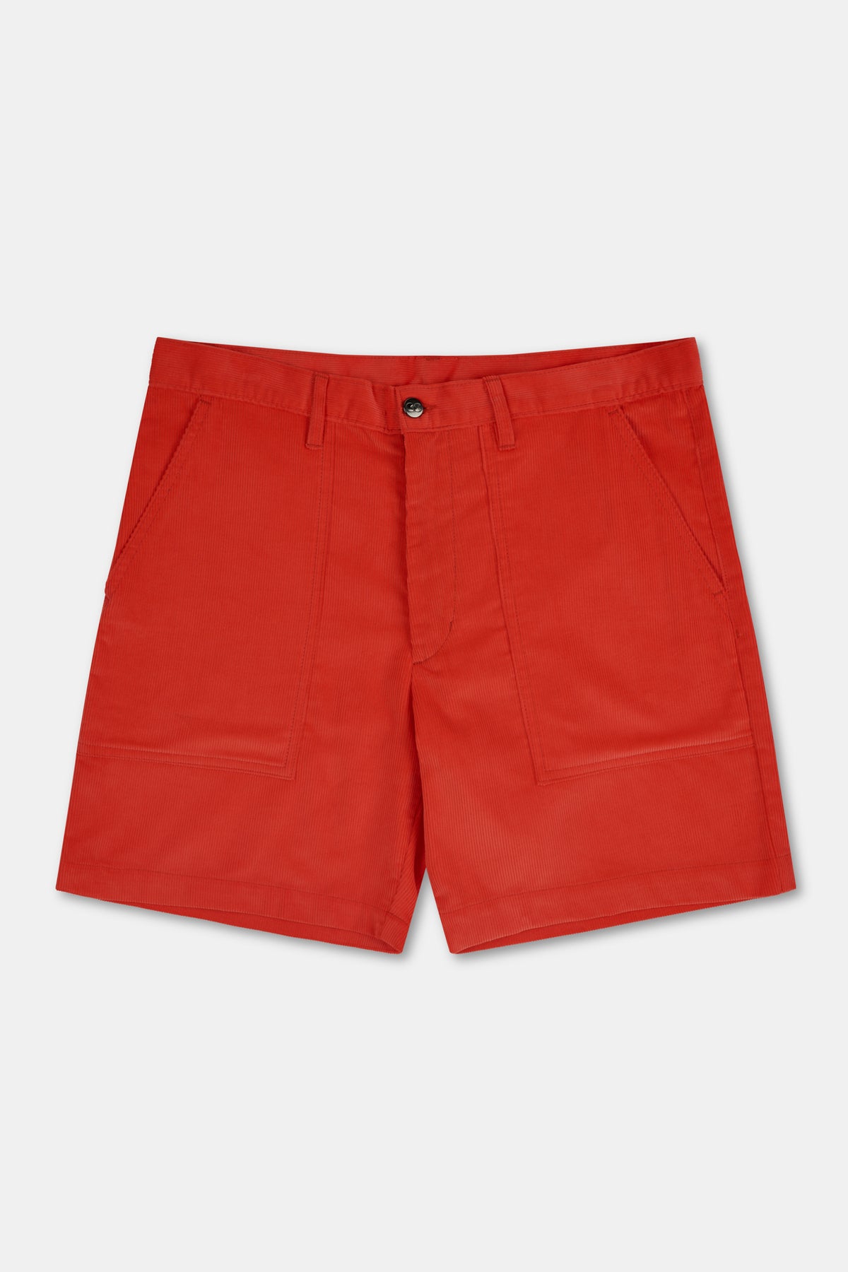 MARDEN MENS CORDUROY SHORT - FLAME RED