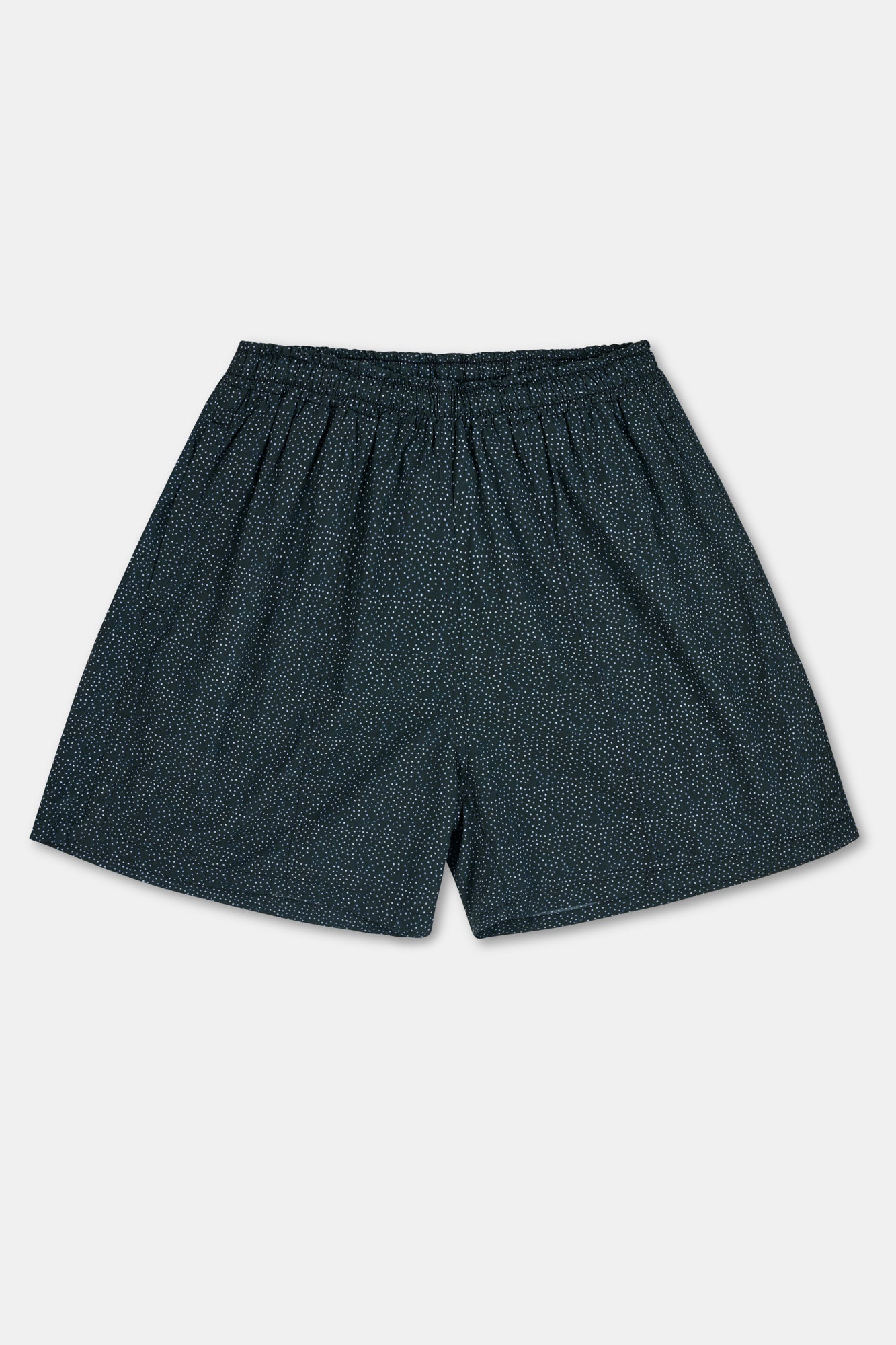 Mens Wilkie Polka Dot Print Swim Short - Navy/Bone
