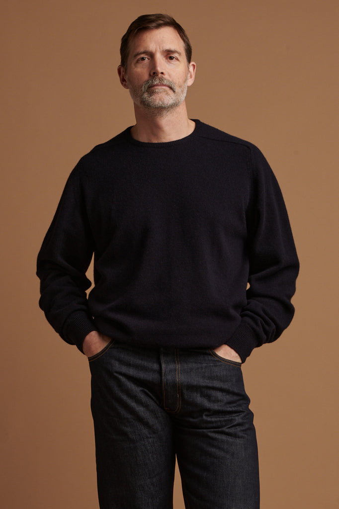 トップス CORGI Saddle Shoulder Crew-neck Sweater Patrick_Lambswool-Saddle-