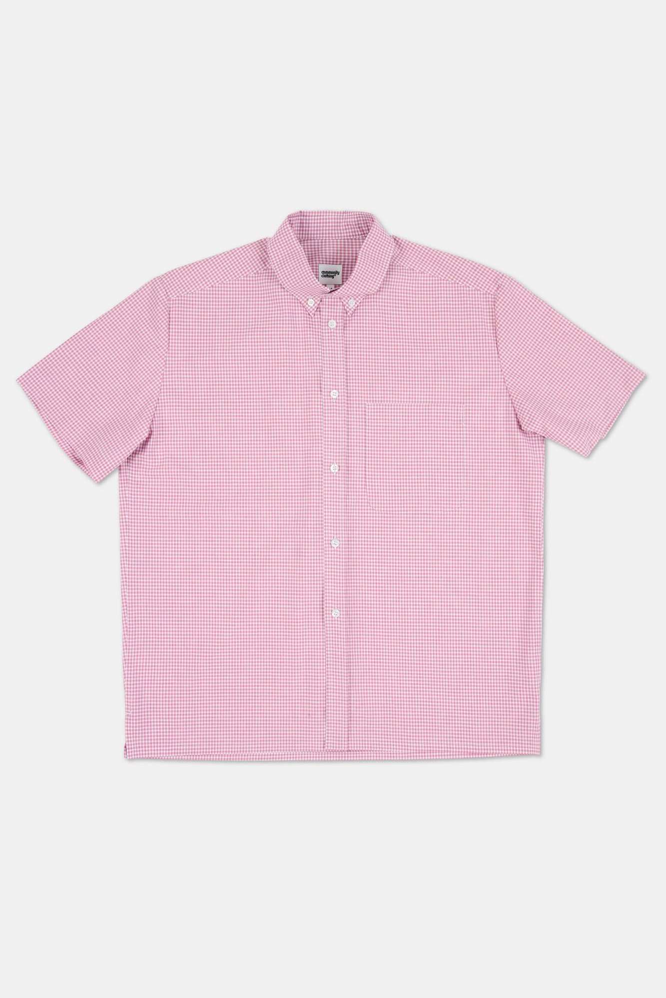 RALPH SHORT SLEEVE BUTTON DOWN COLLAR SHIRT - RED