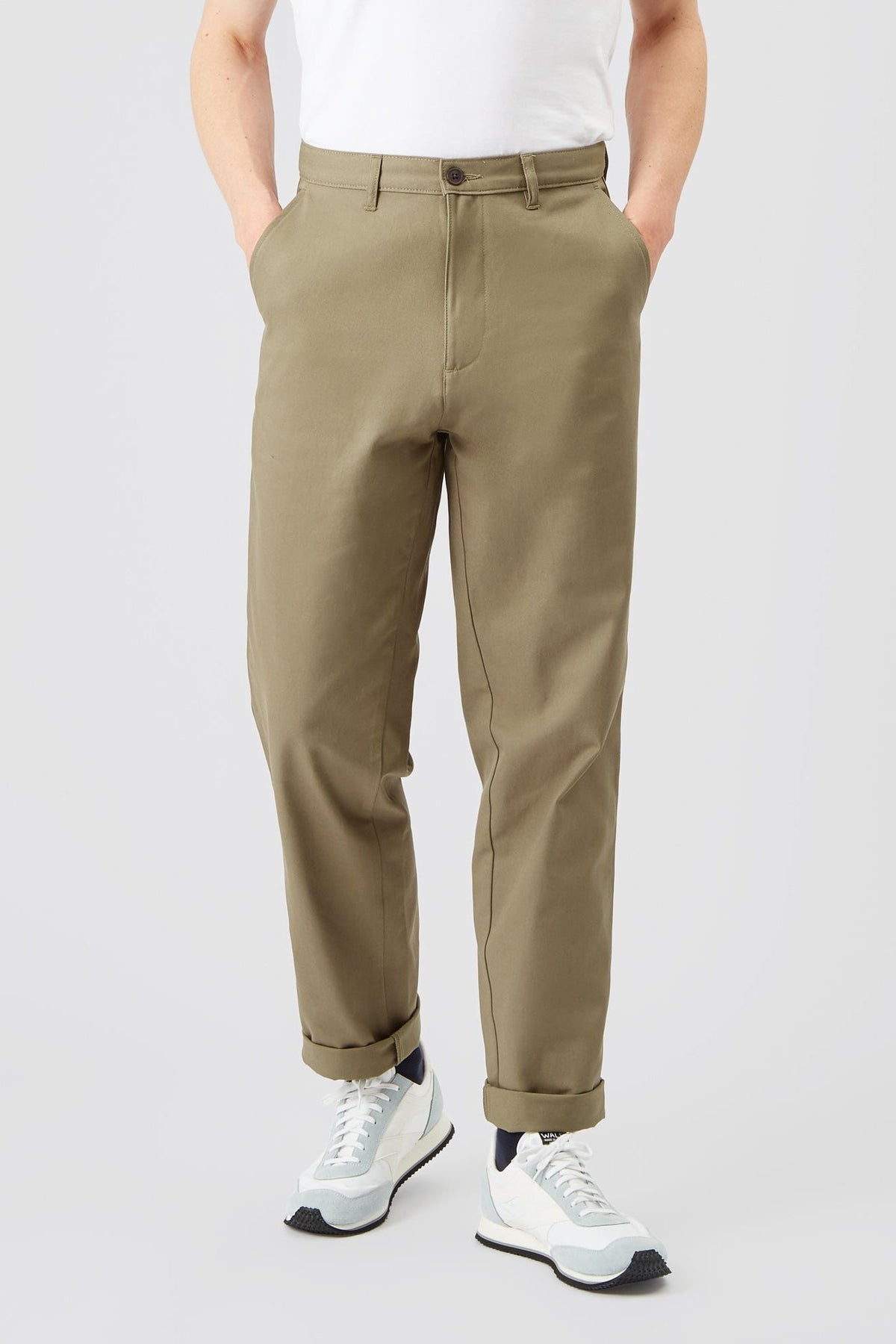 Men's Relaxed Chinos Khaki - Community Clothing