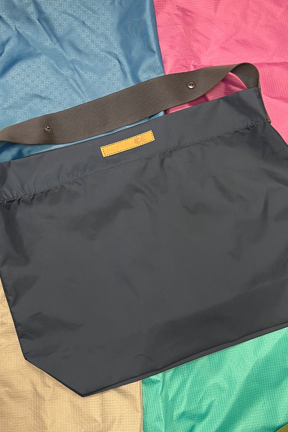 navy pack-a-sack bag