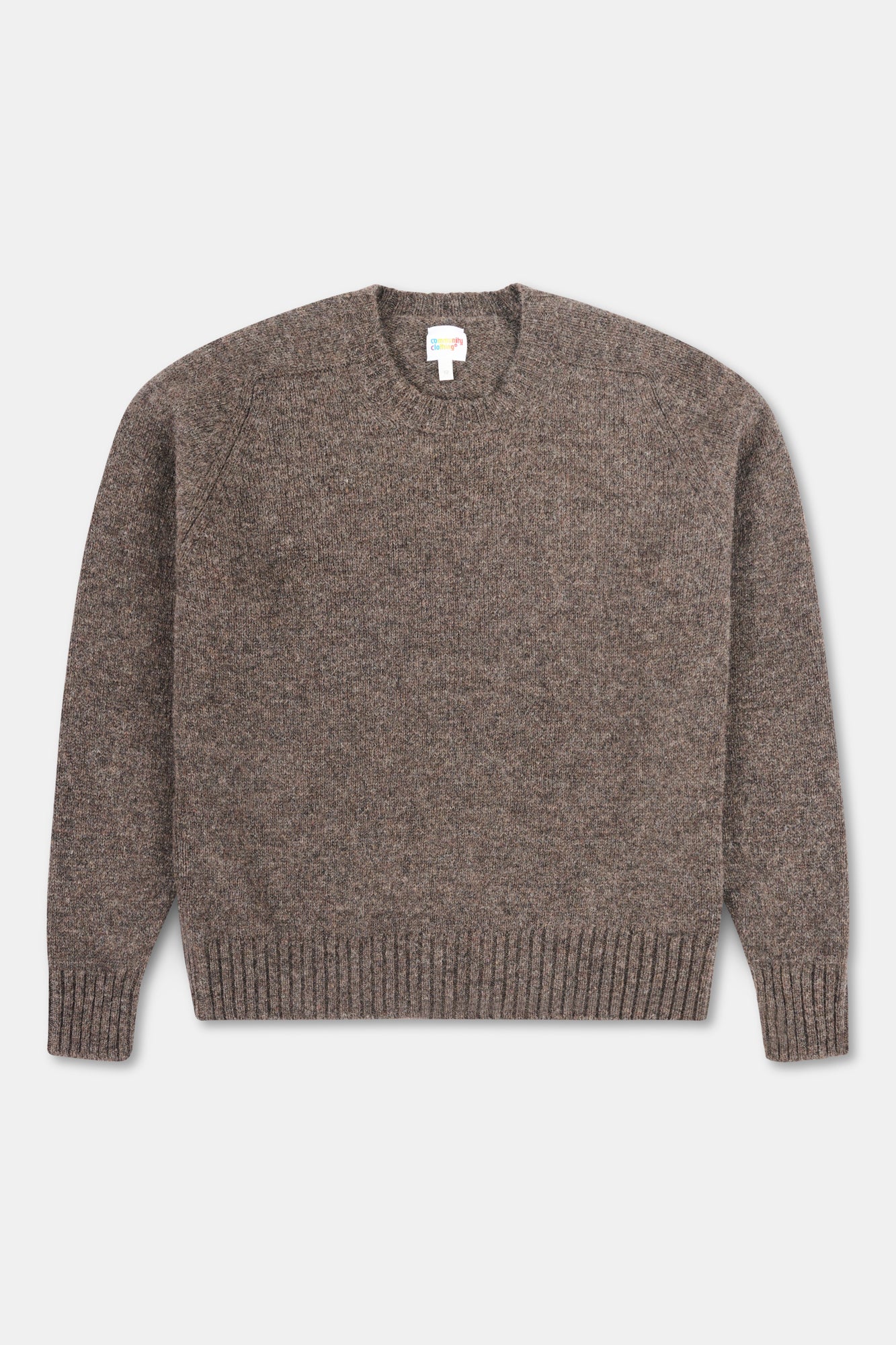 Brown sweater on a white background