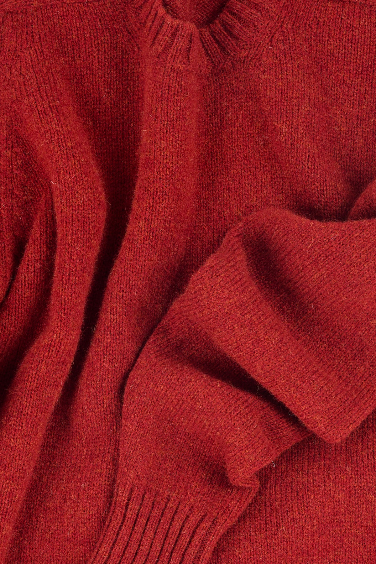 Women's Shetland Jumper - Dark red