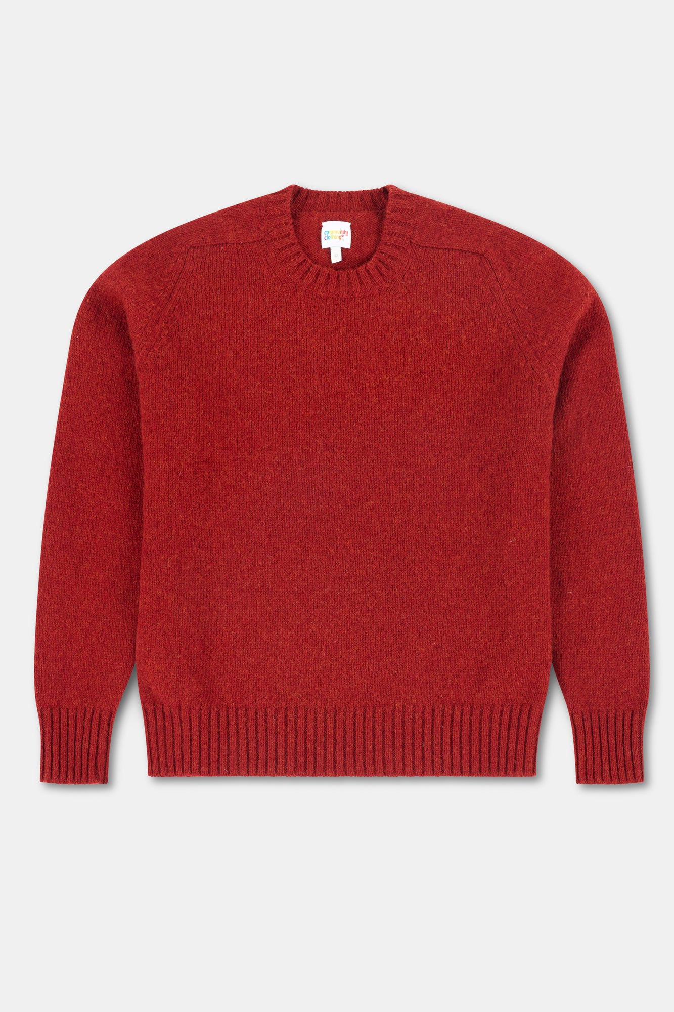 Men's Shetland Jumper - Dark Red