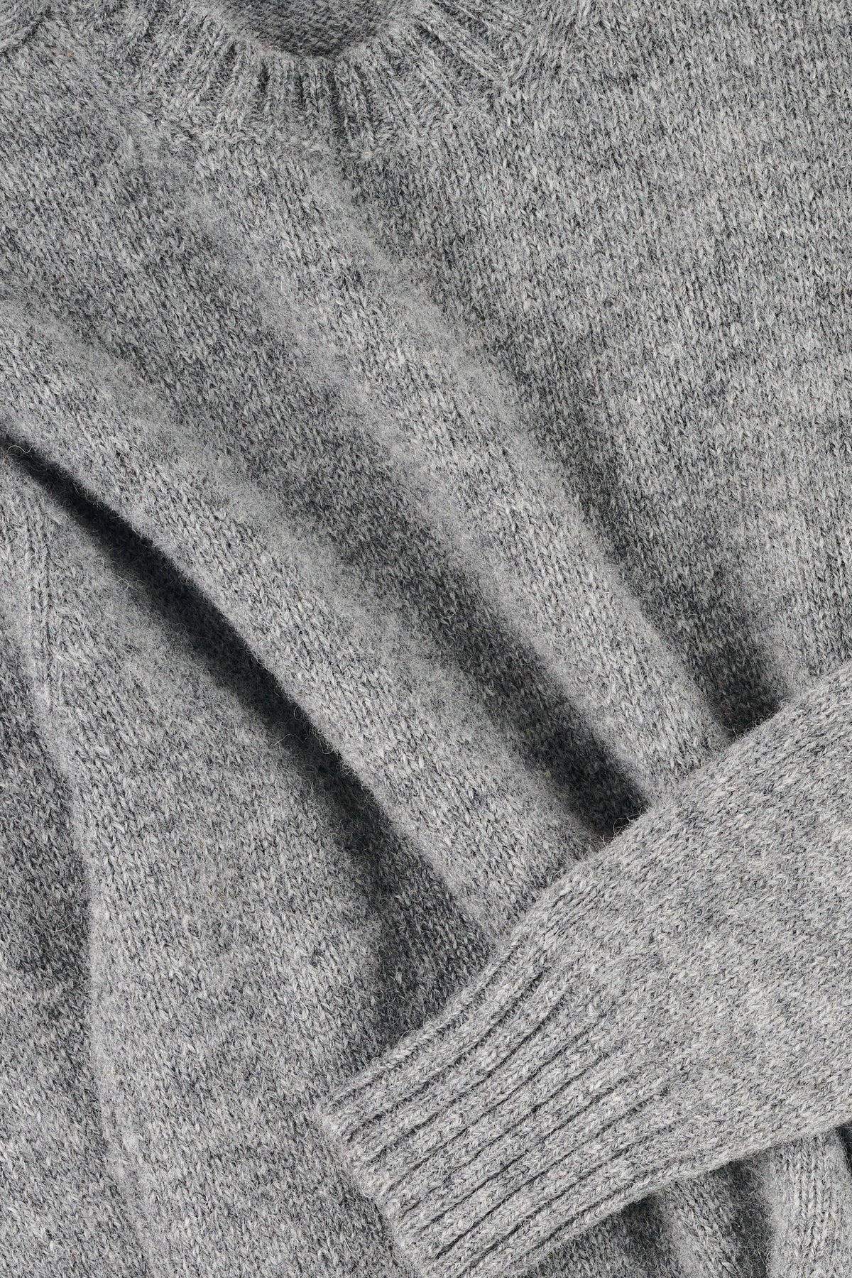 Men's Shetland Jumper - Grey