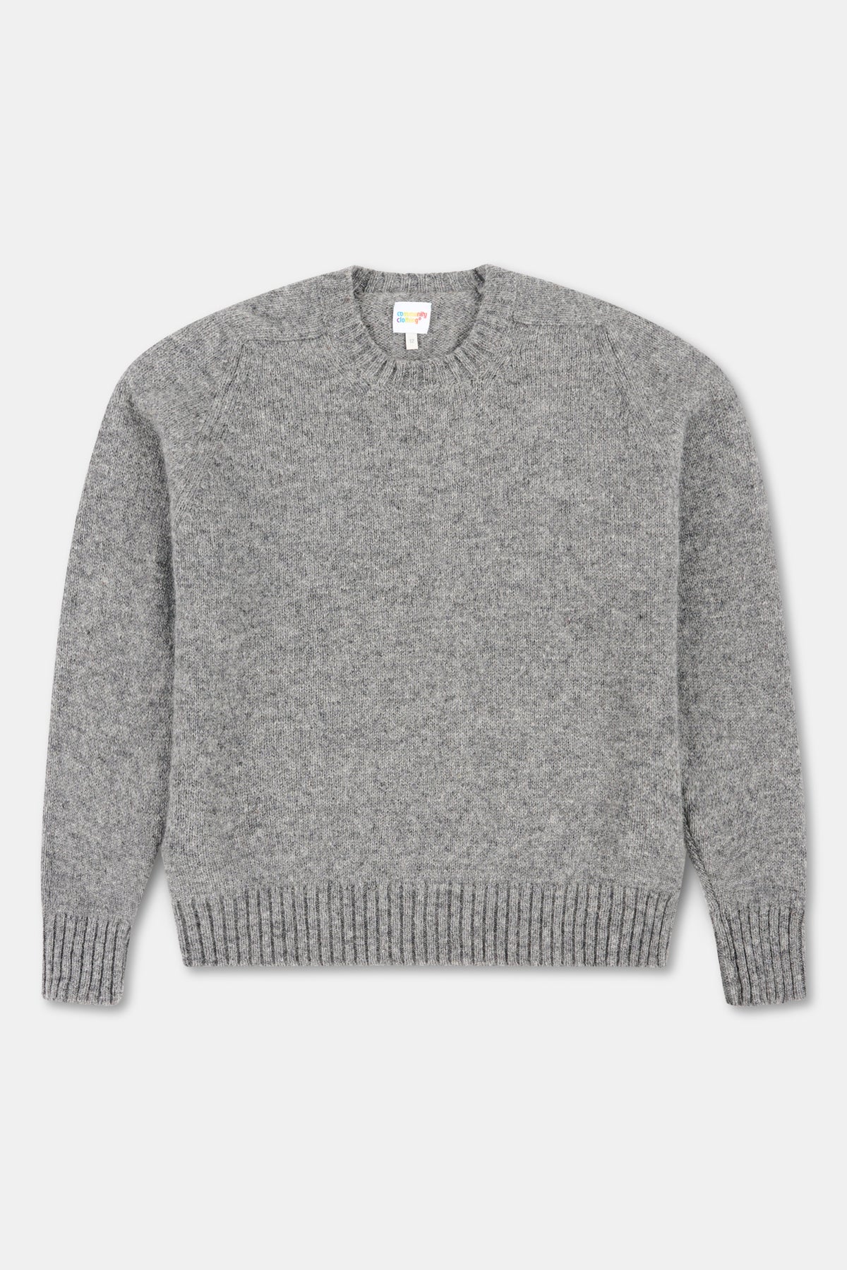 Grey jumper on a white background