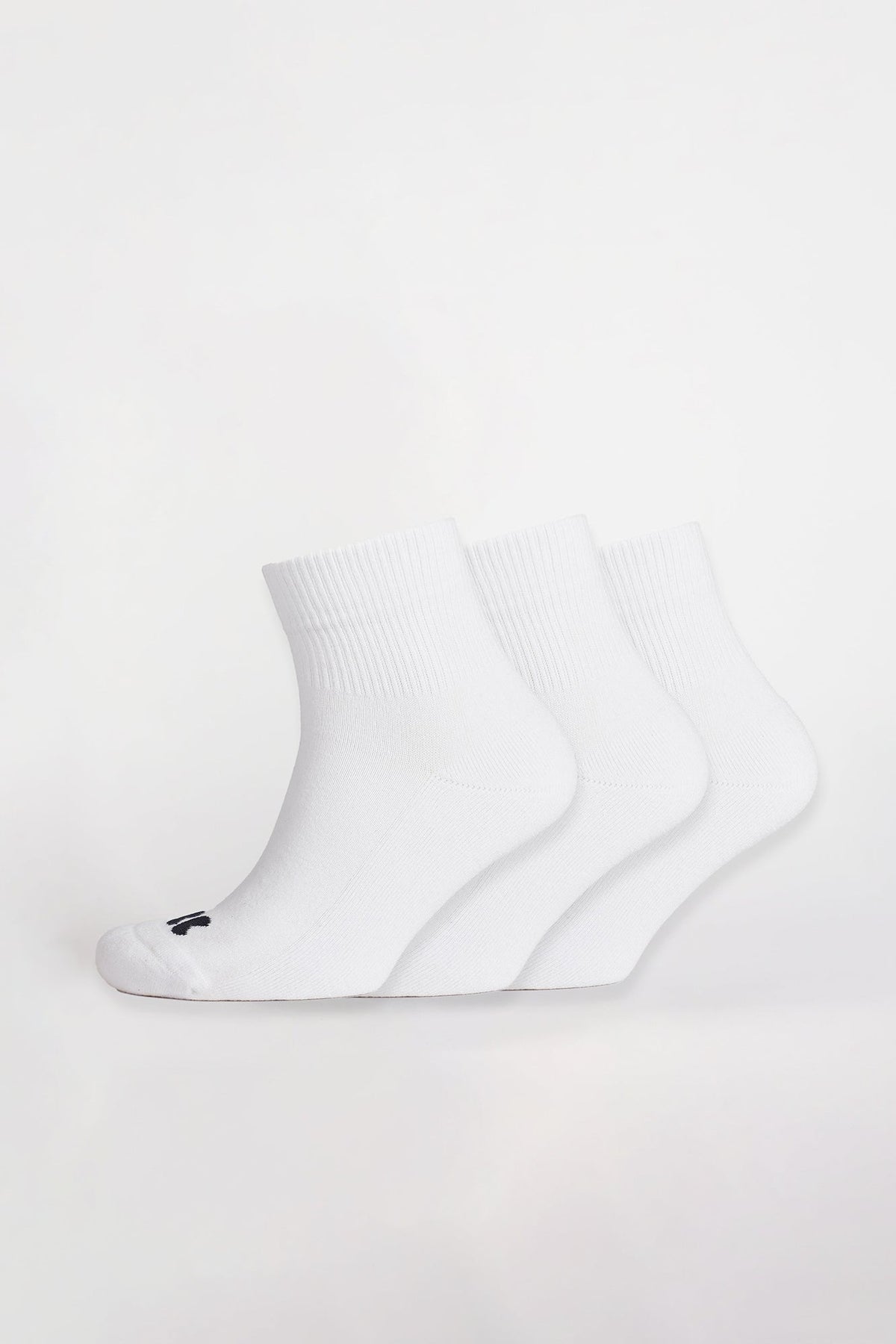 
            Sports Cotton Sock Ankle 3 Pack - White