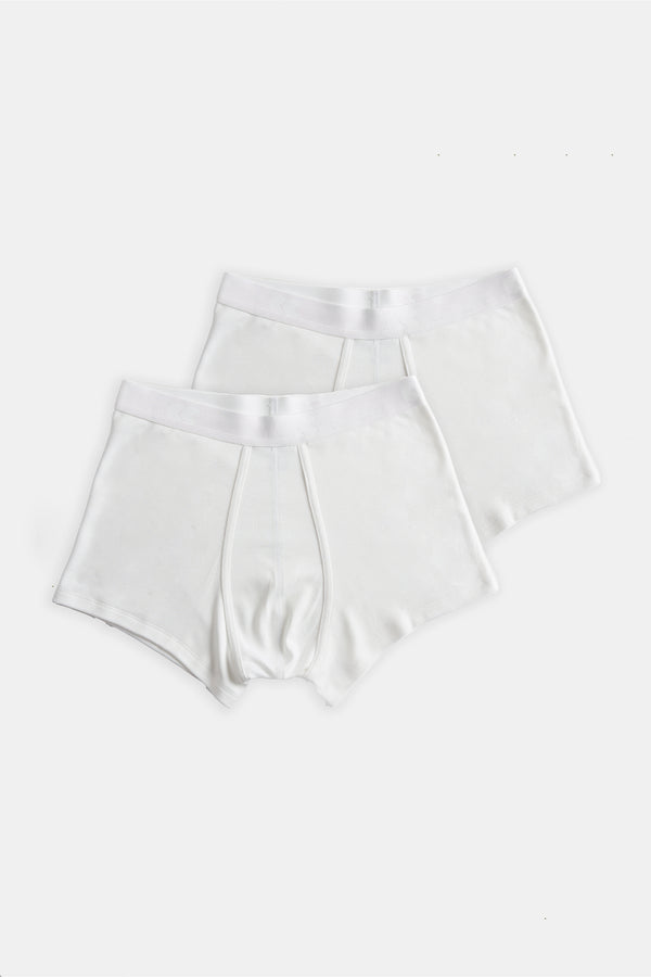 Men's Trunks 2 pack - White - Community Clothing