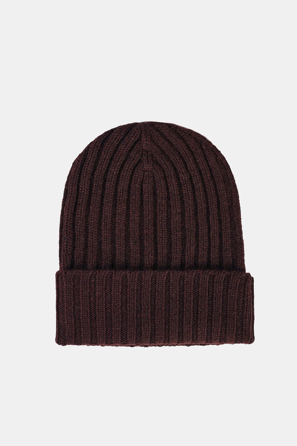 Lambswool Beanie Hat - Chocolate