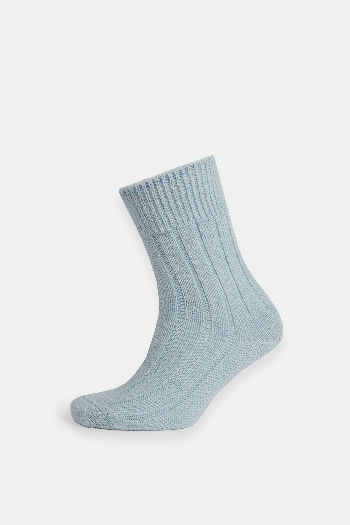 
            Ghost mannequin alpaca bed sock in light blue