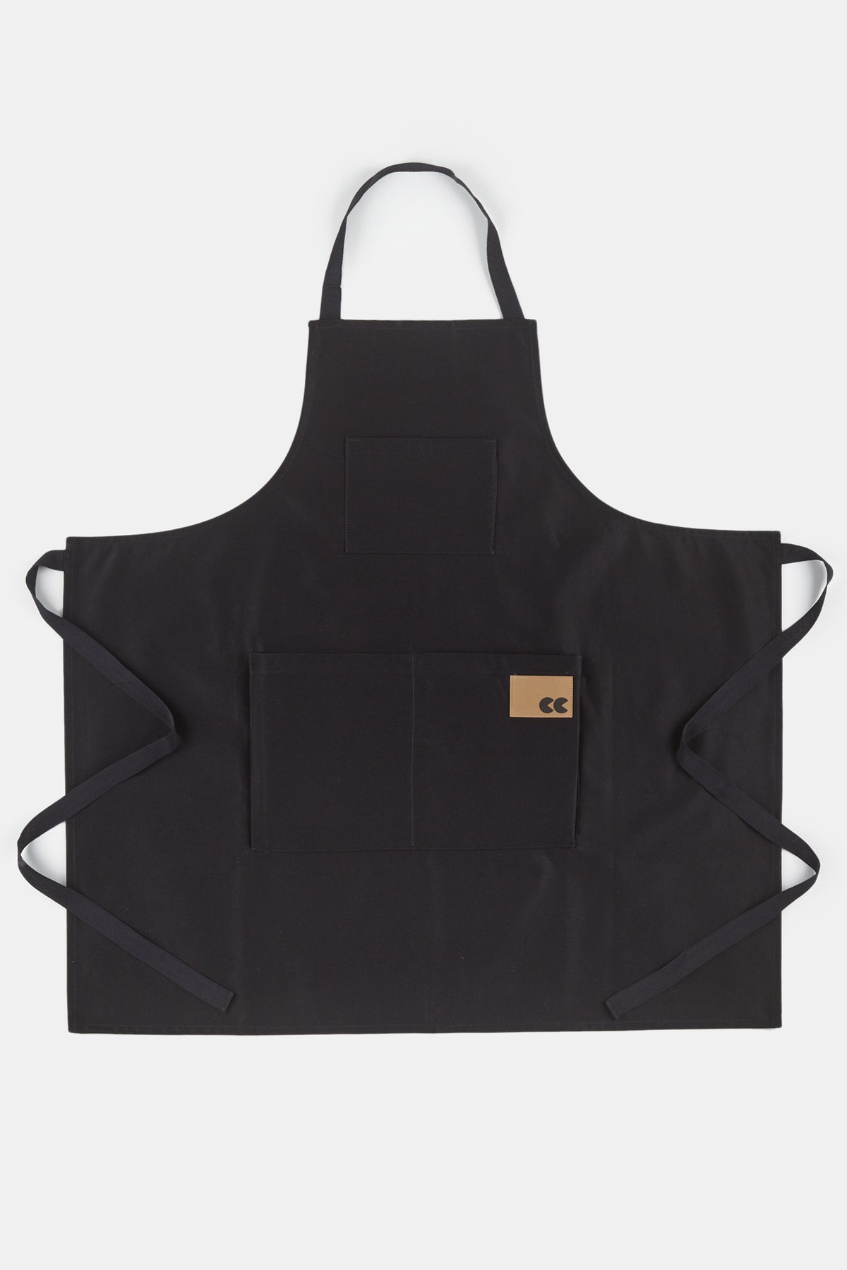 Flatlay image of unisex Apron in black