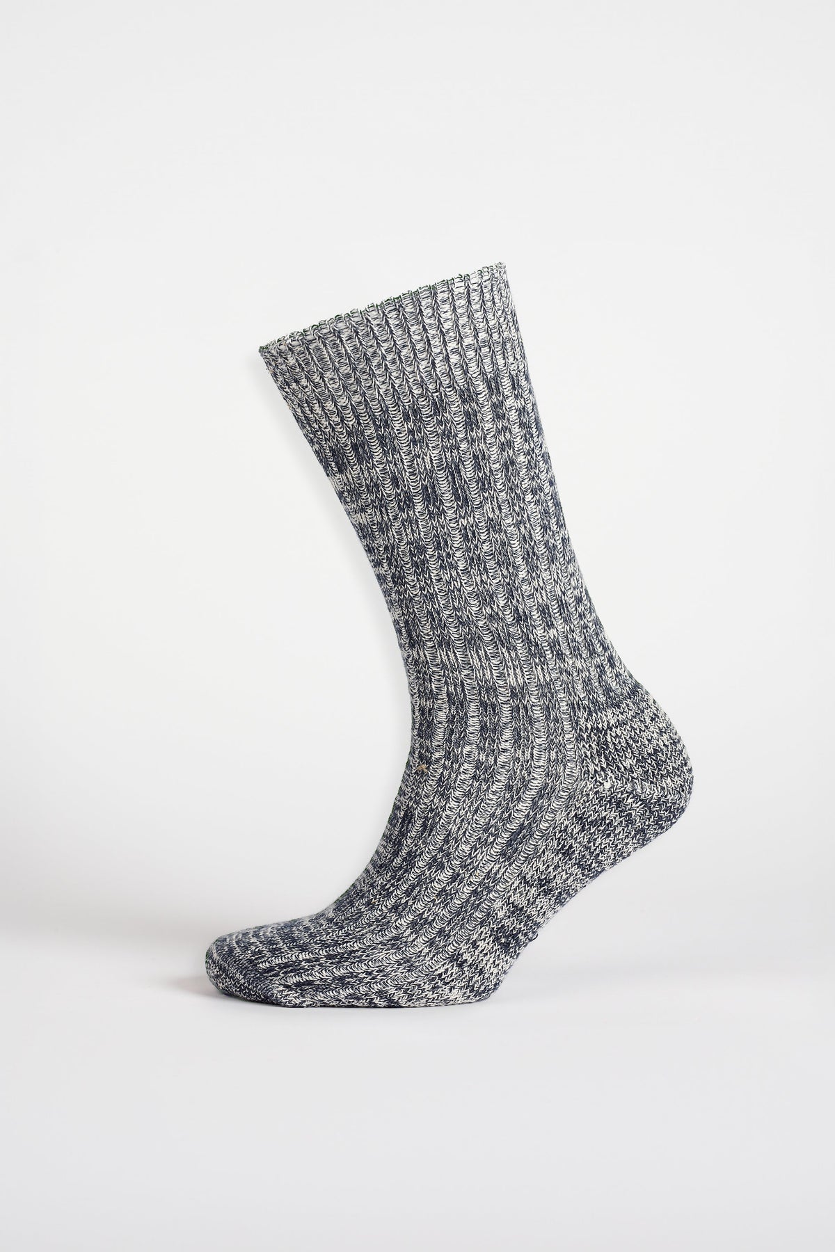 Cushioned Cotton Walking Sock - Slate Grey/White