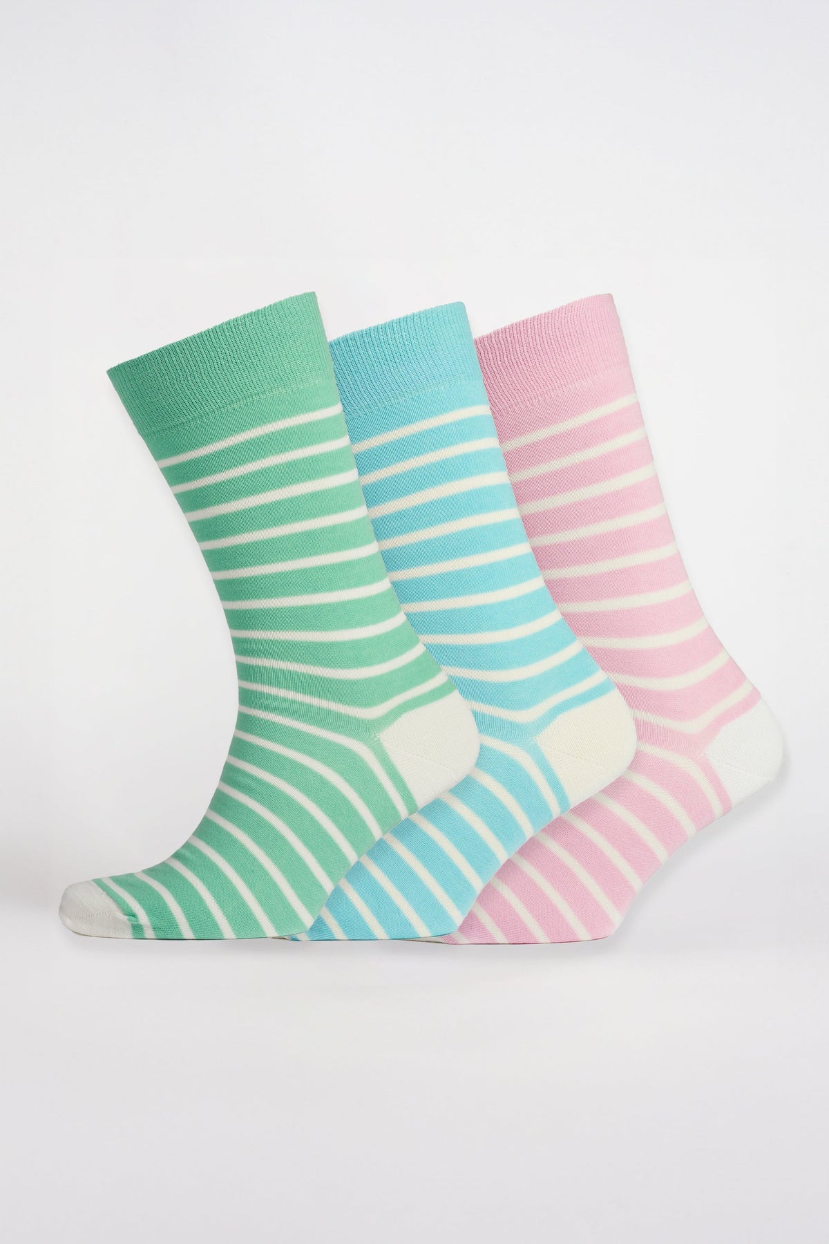 
            Unisex_Everyday-Cotton-Sock-Breton-Stripe-3-Pack_Green-Pink-Blue_1