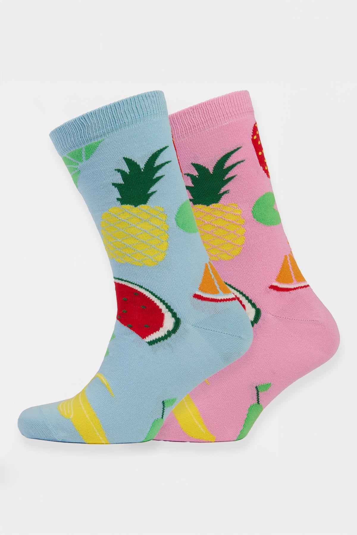 Graphic Cotton Sock 2 Pack Fruit Salad