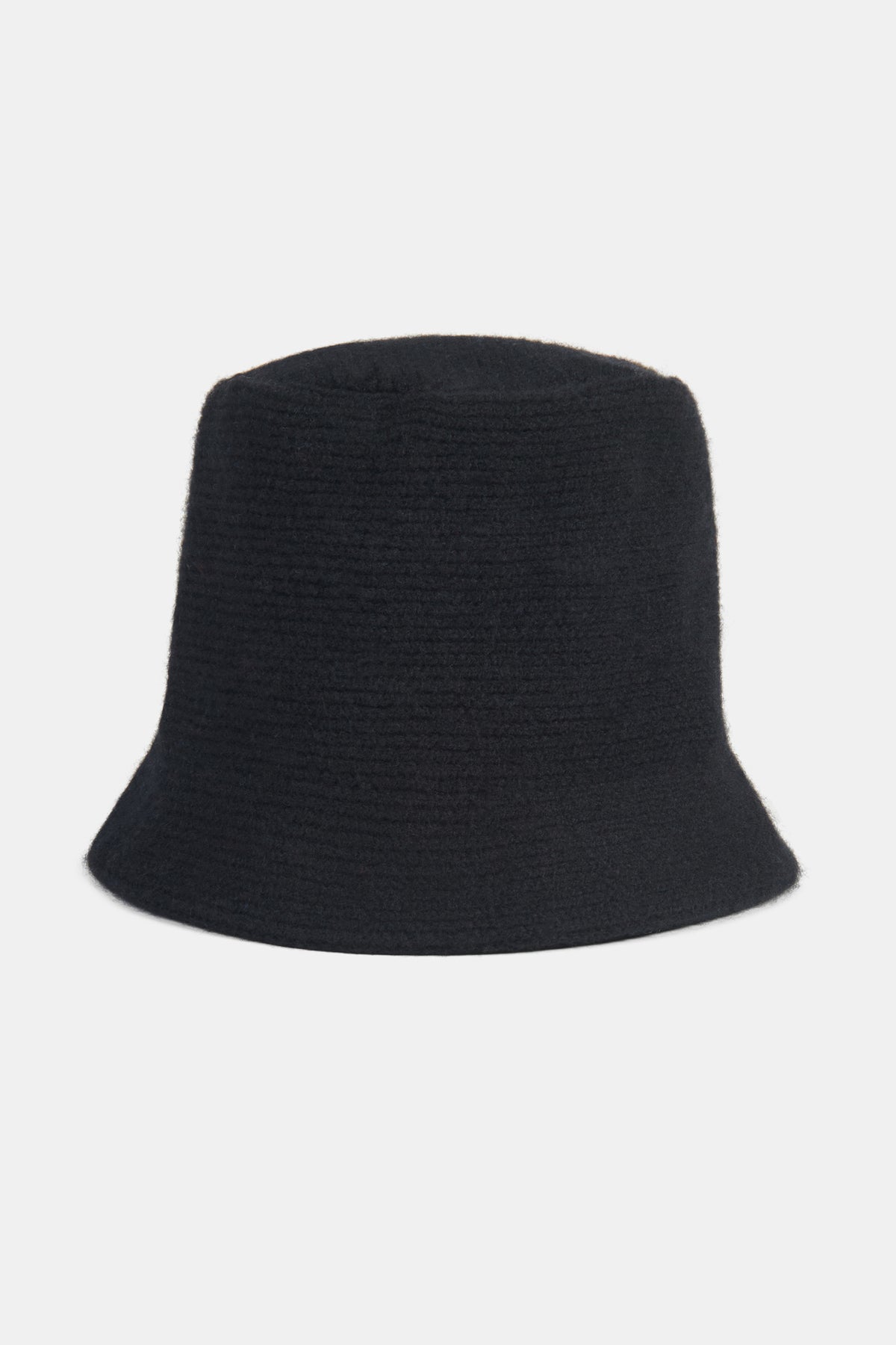 Lambswool Bucket Hat- Black