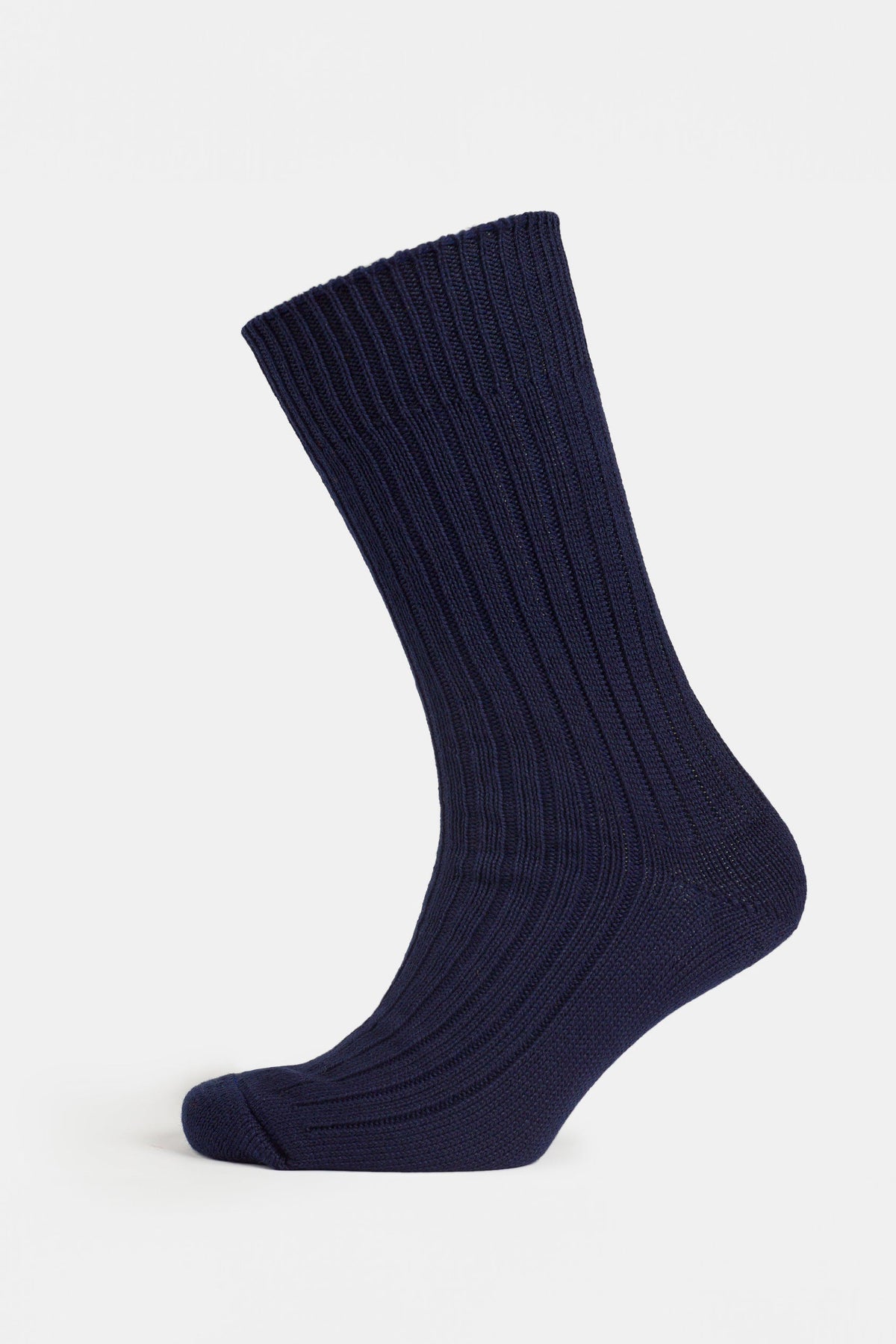 
            Premium Cotton Sock Rib - Navy Blue