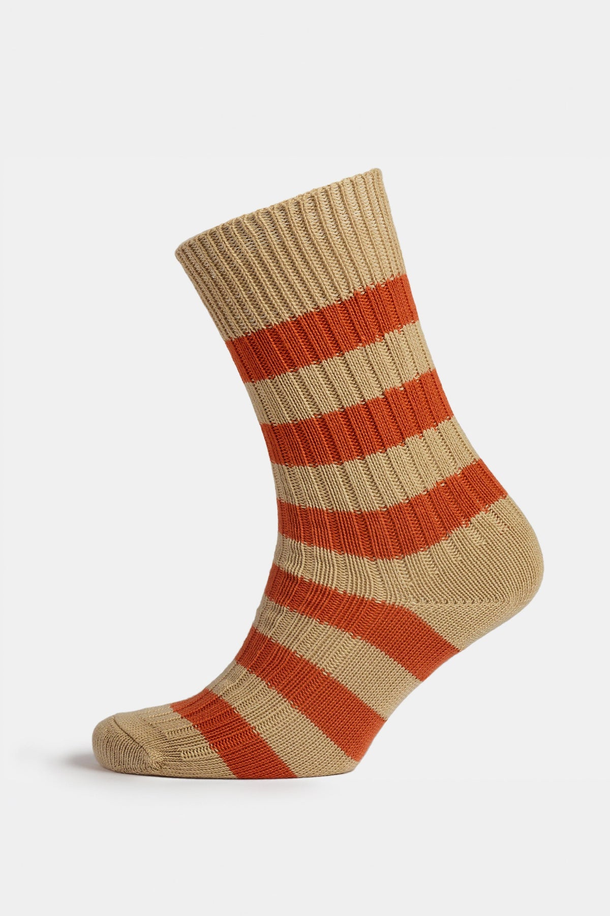 
                 Unisex_Premium-Cotton-Sock-Stripe_Beige-Orange_amended