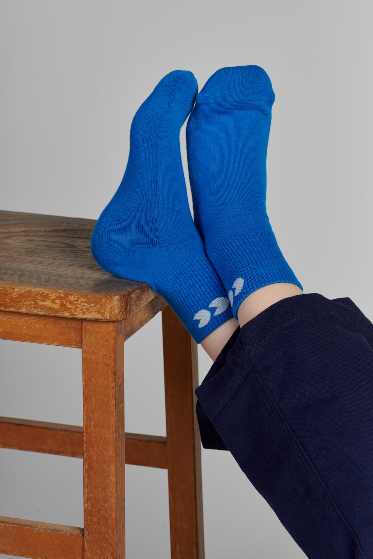 Single Colour Sports Ankle Sock 3 Pack - Cobalt