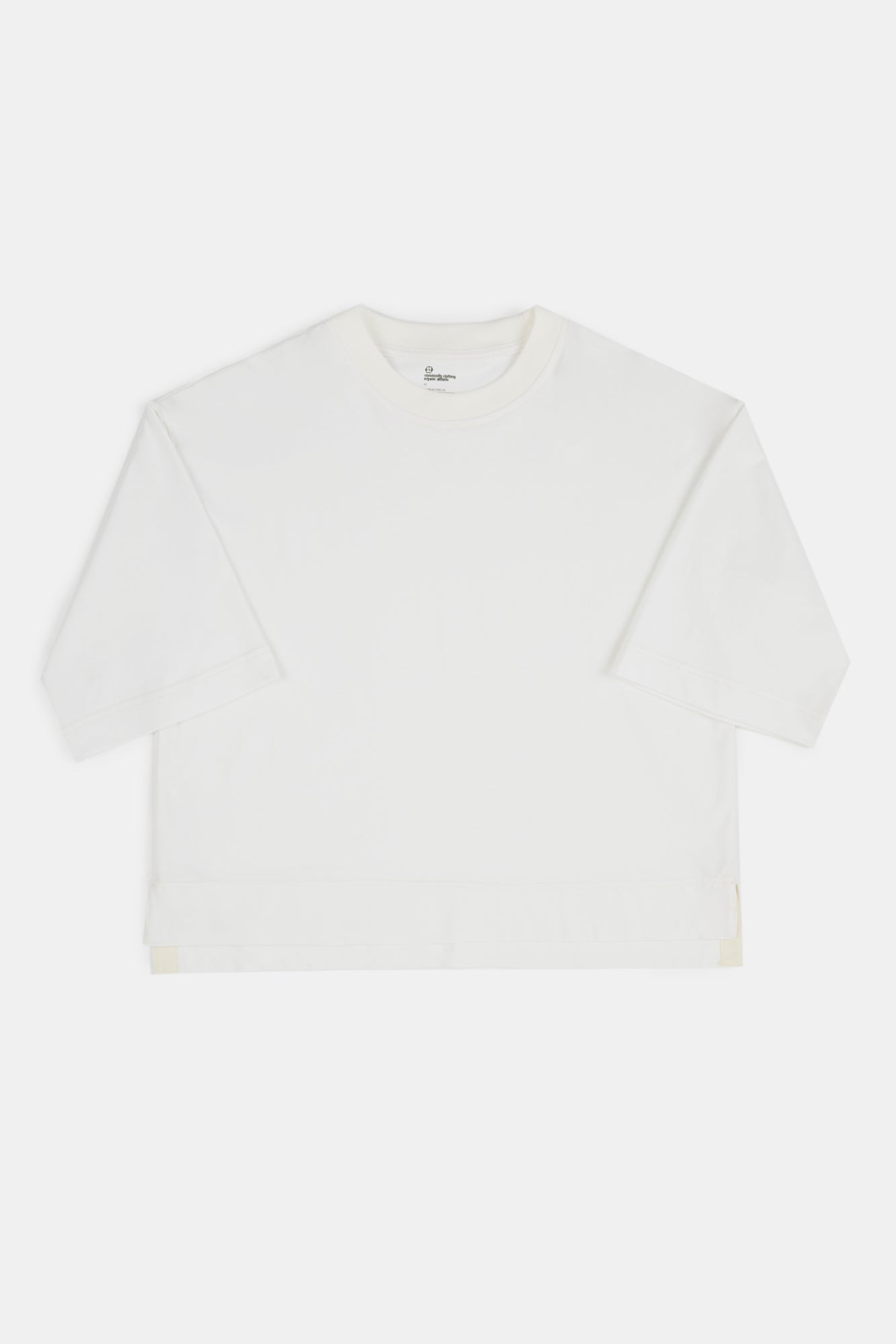 Plastic Free Boxy T Shirt - Bone