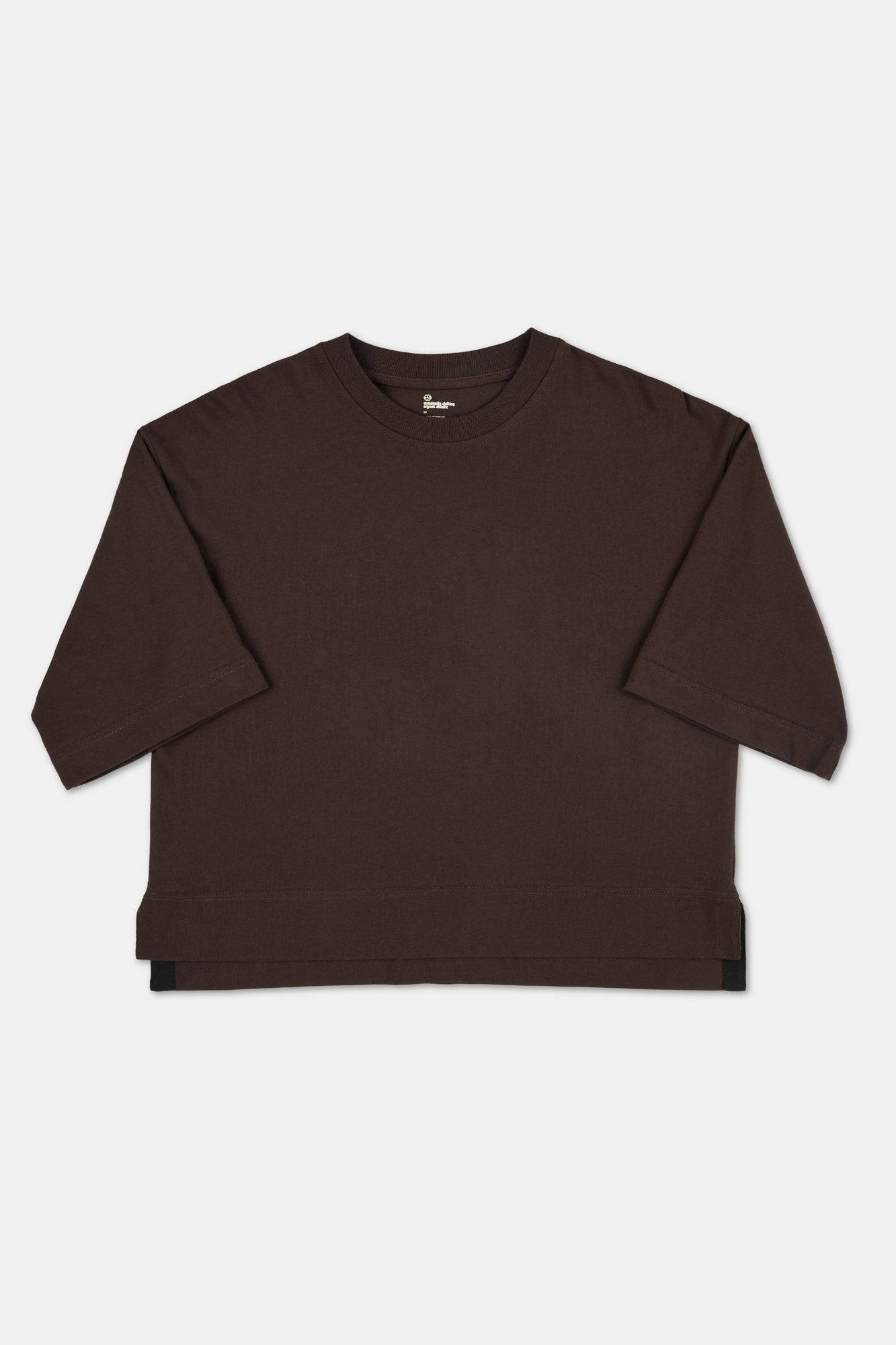 Plastic Free Boxy T Shirt - Chocolate