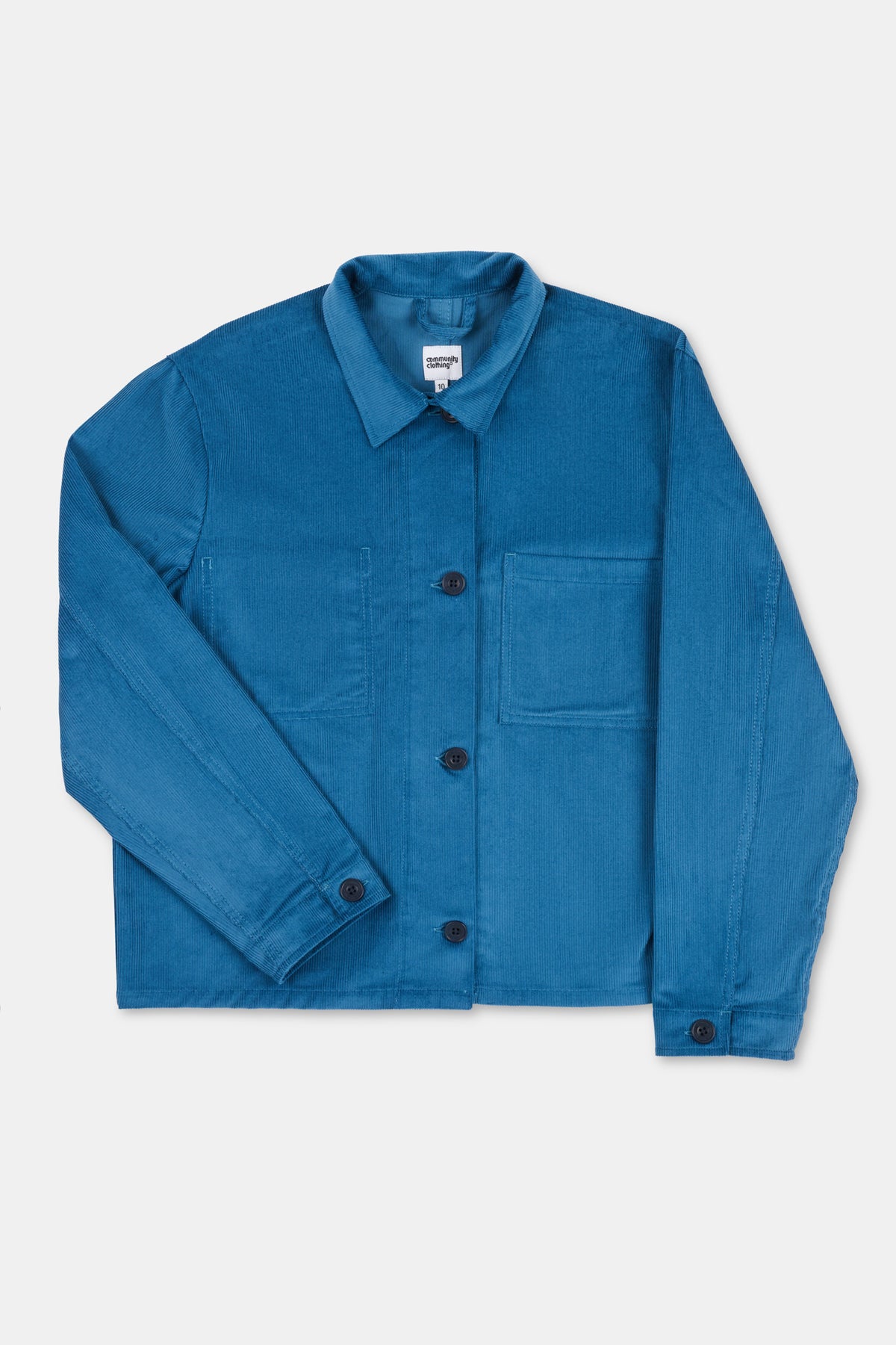 Womens Elena Corduroy Overshirt - Teal