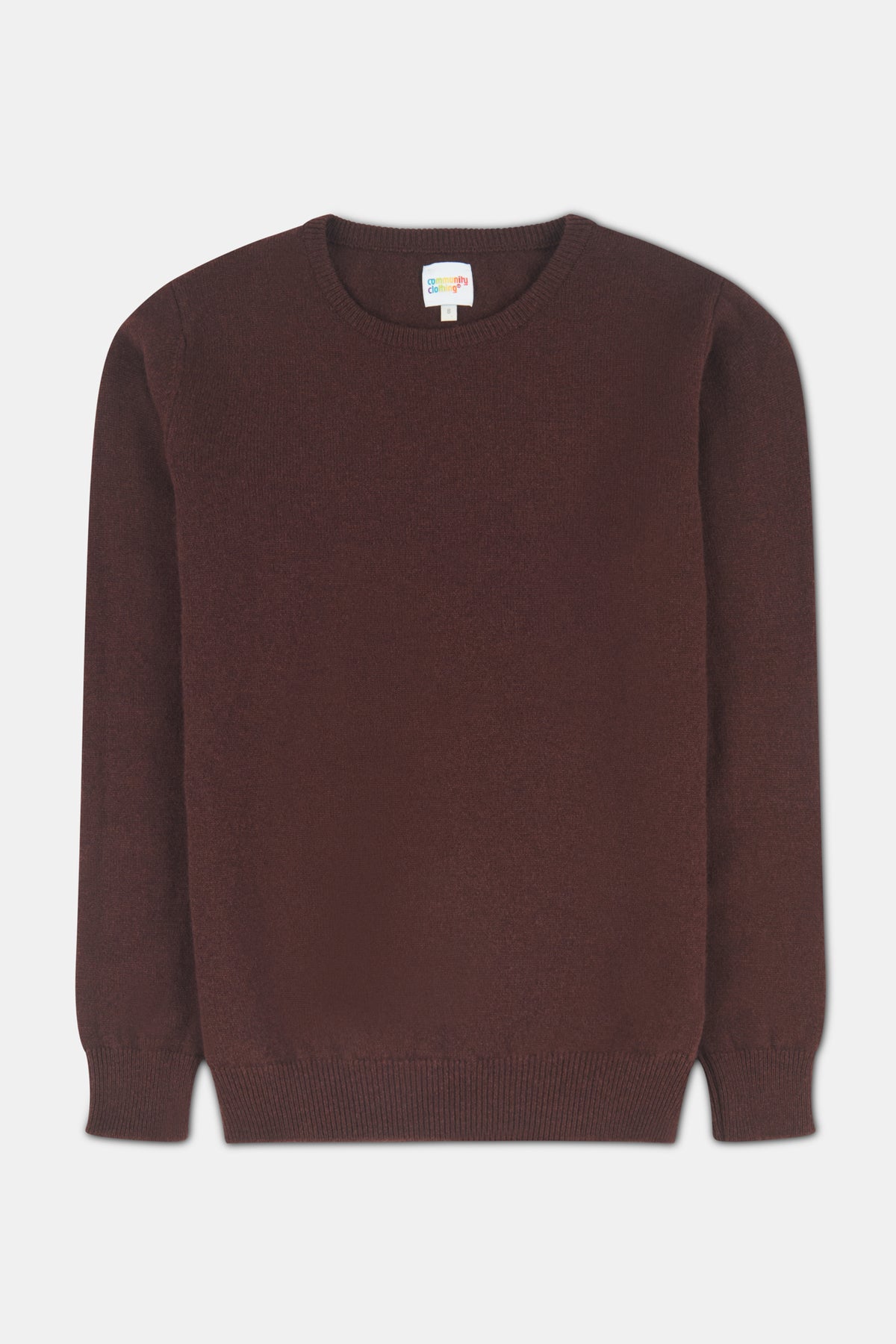 Women's Lambswool Crew Neck - Chocolate