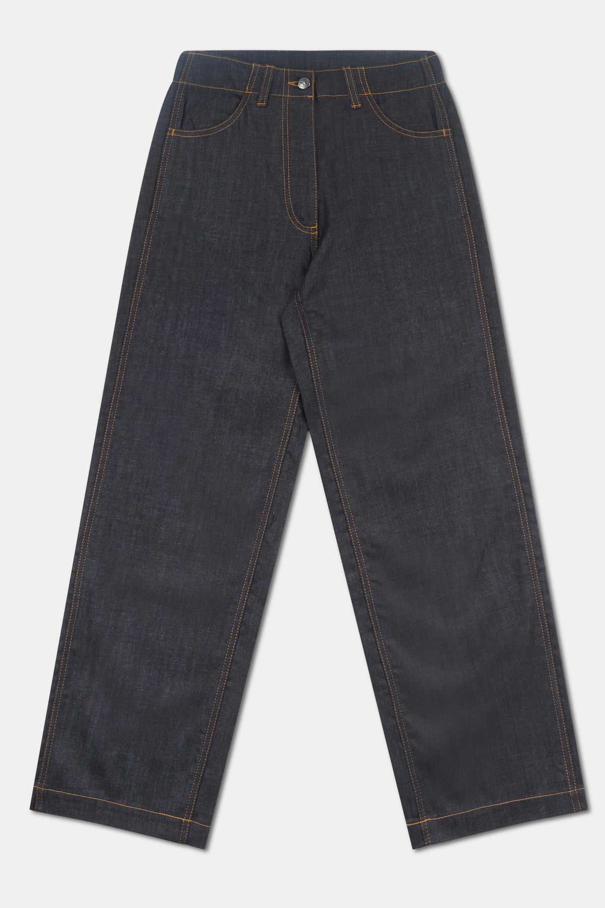 Womens Lightweight Work Wide Straight Jean- Indigo