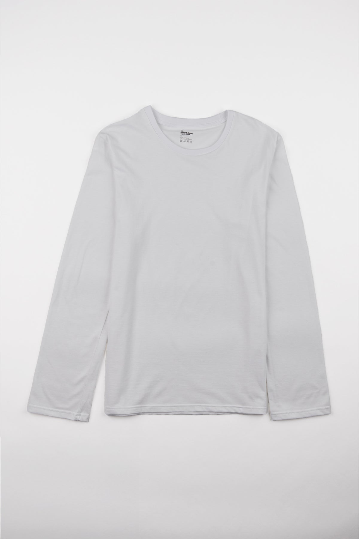 Women's Long Sleeve T Shirt Plastic Free - White