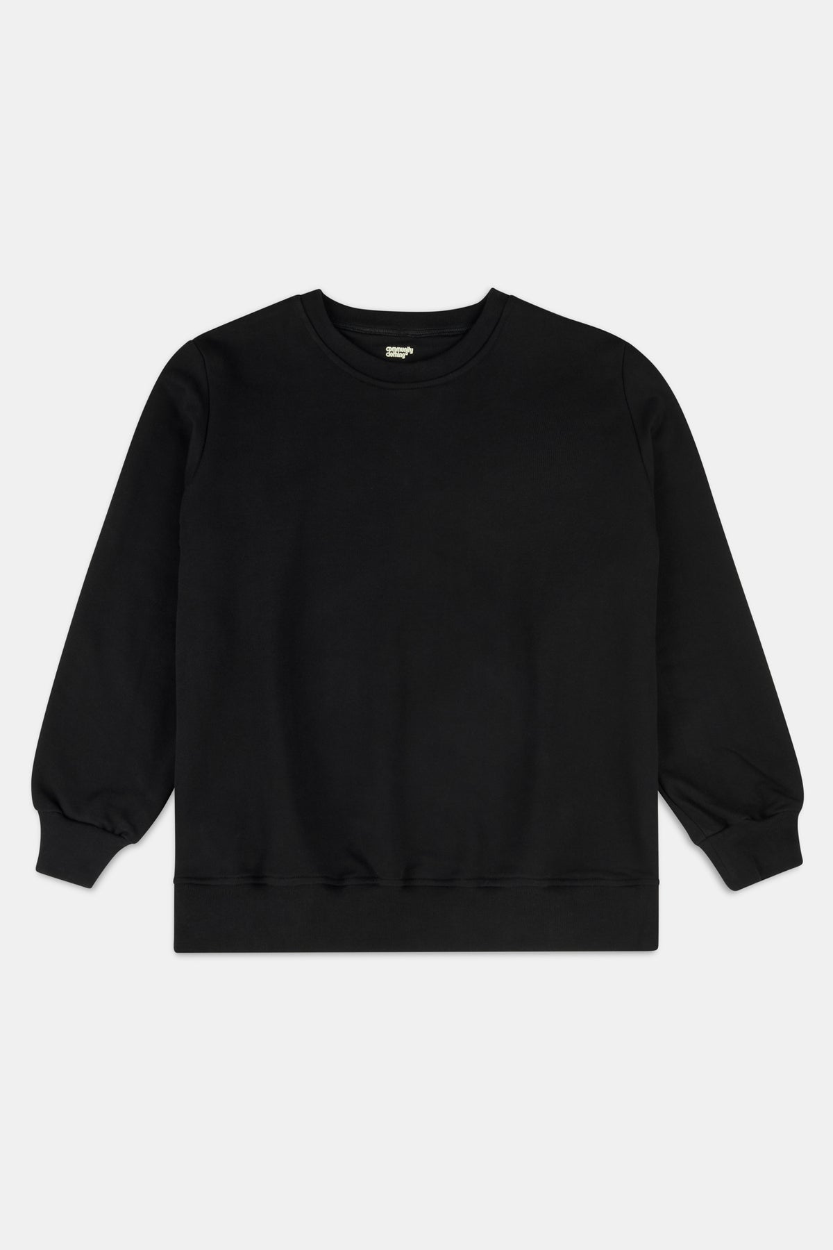 Flatlay of women's sweatshirt in Black