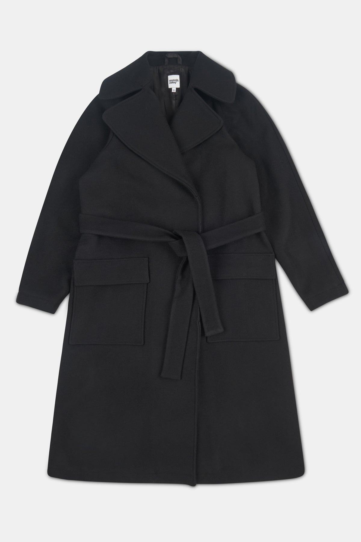 Women's Polo Coat - Black