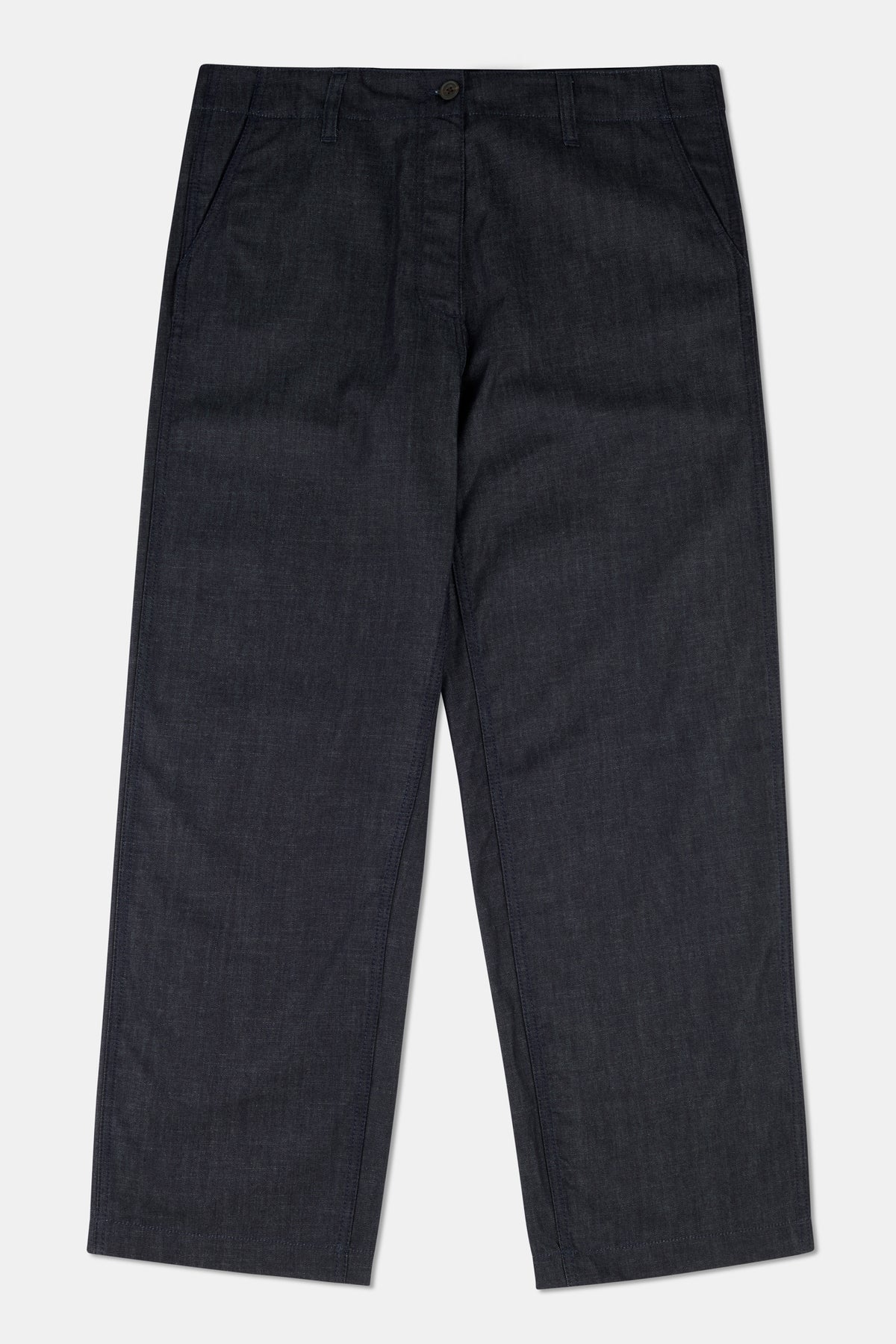 Lightweight indigo denim work trousers
