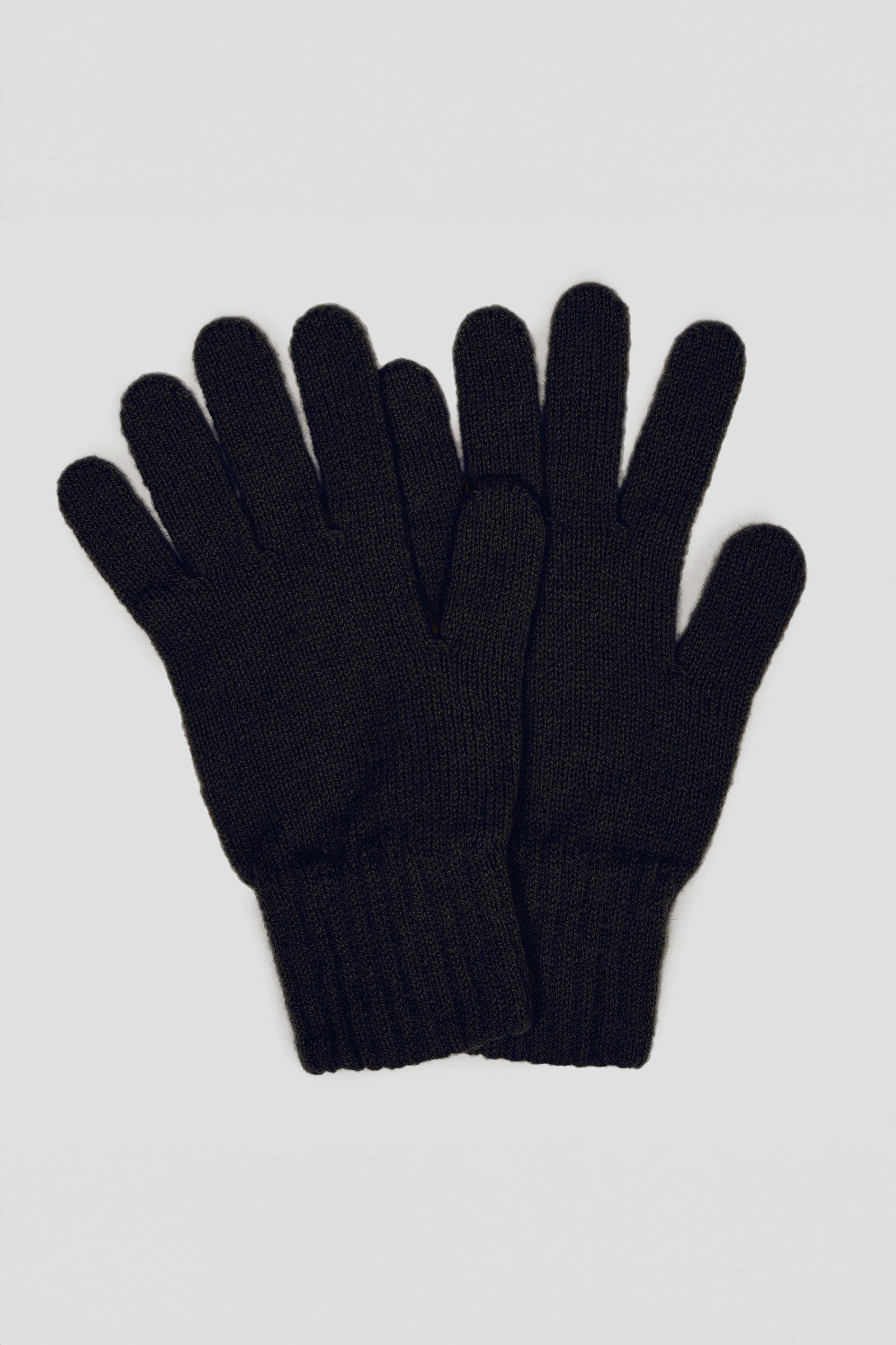 2 ply Lambswool Gloves - Black
