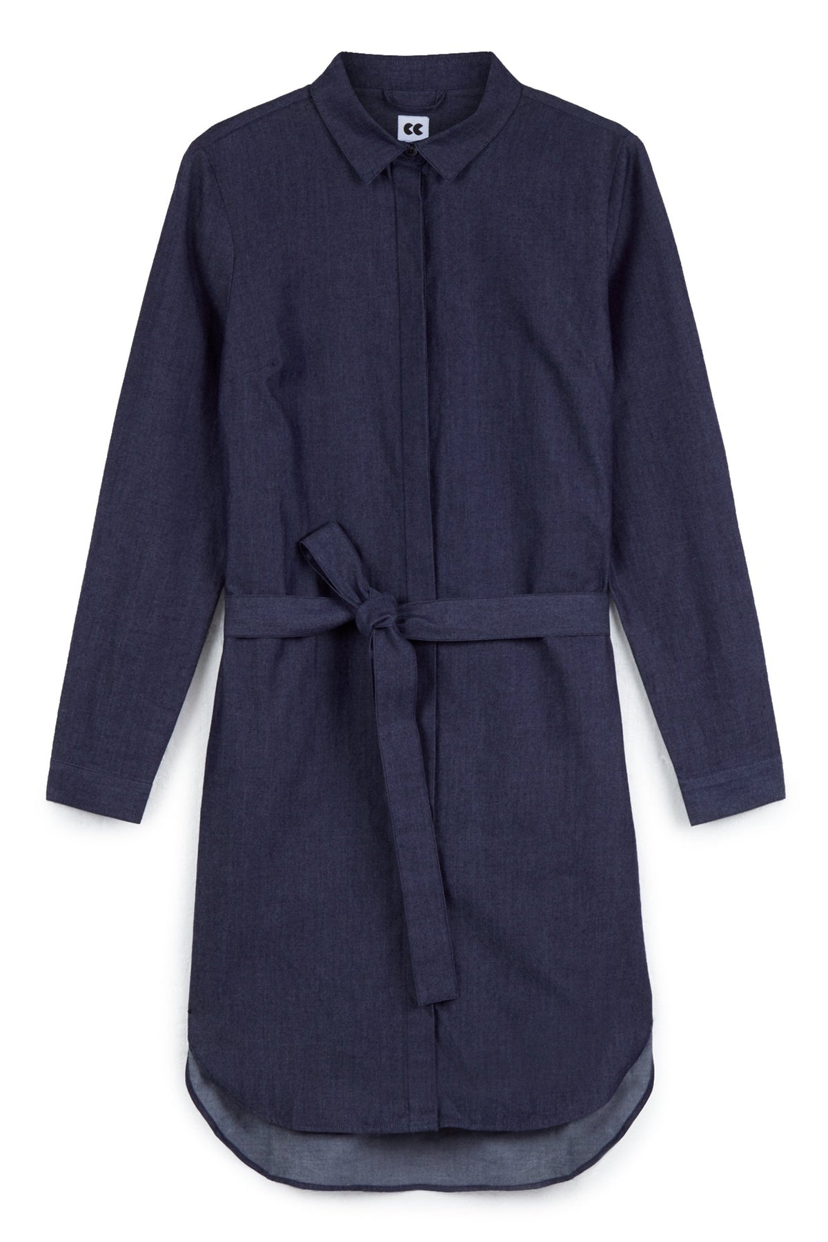 Women's Collared Shirt Dress Indigo - Community Clothing