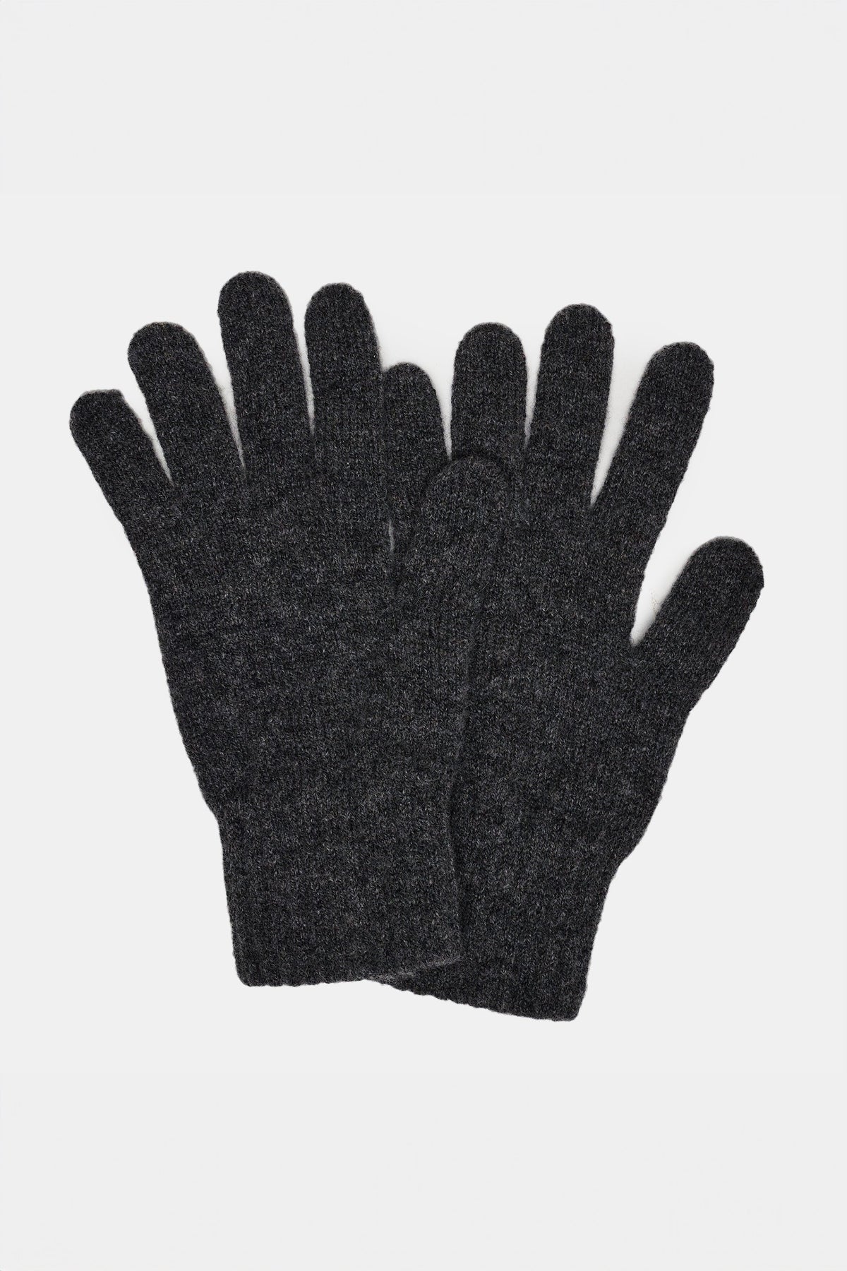 
            2 ply Lambswool Gloves - Charcoal