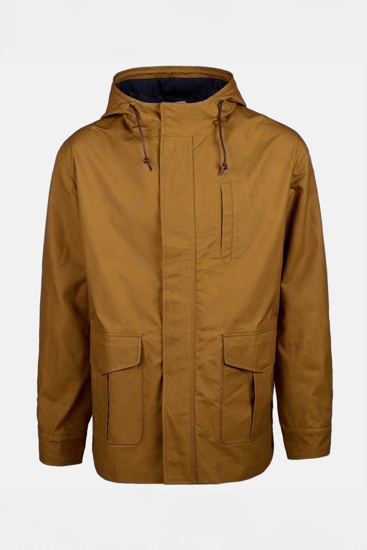 
            Mountain parka in tan shot on ghost mannequin