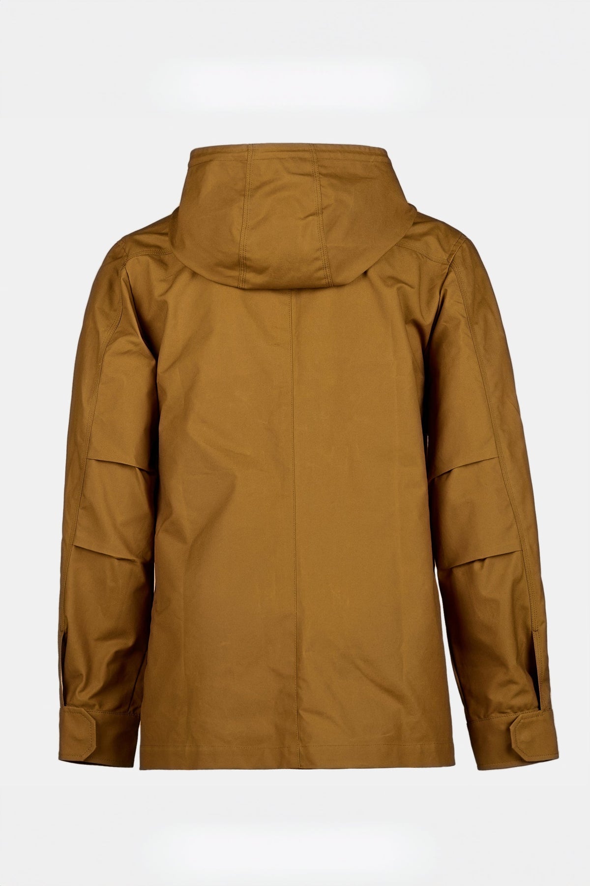 Mountain parka in tan shot on ghost mannequin