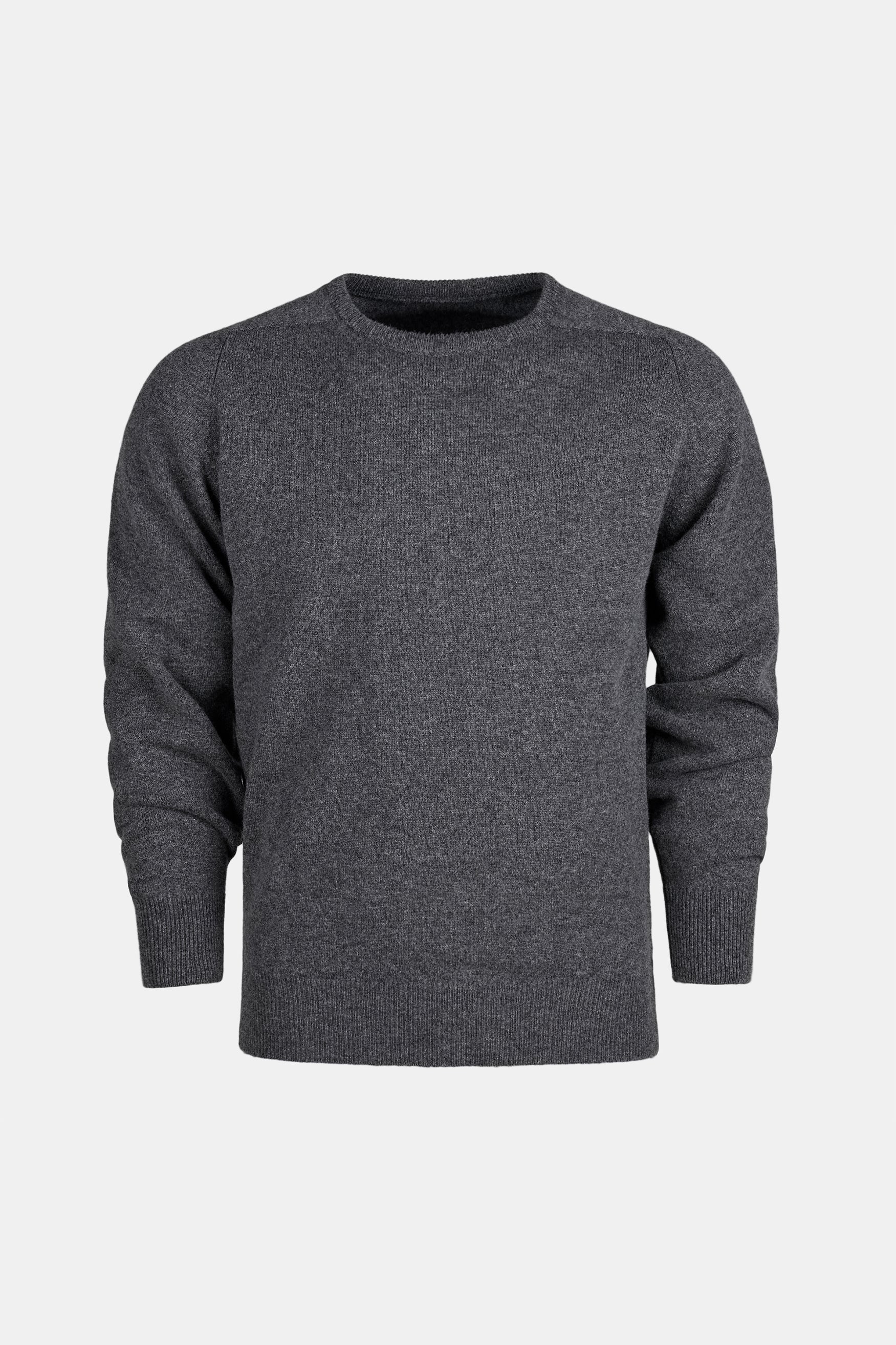 Ghost mannewuin image of grey lambswool crew neck