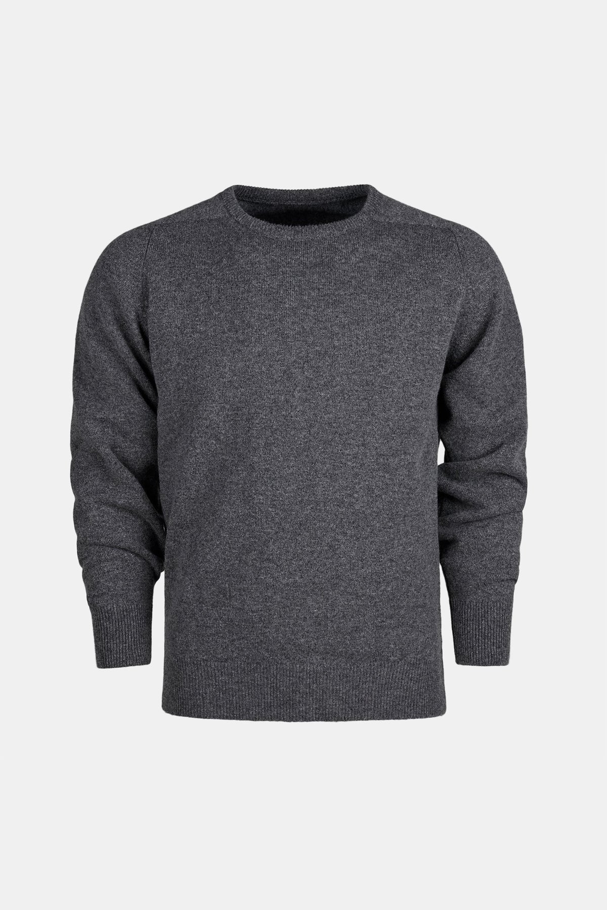 
            Ghost mannewuin image of grey lambswool crew neck