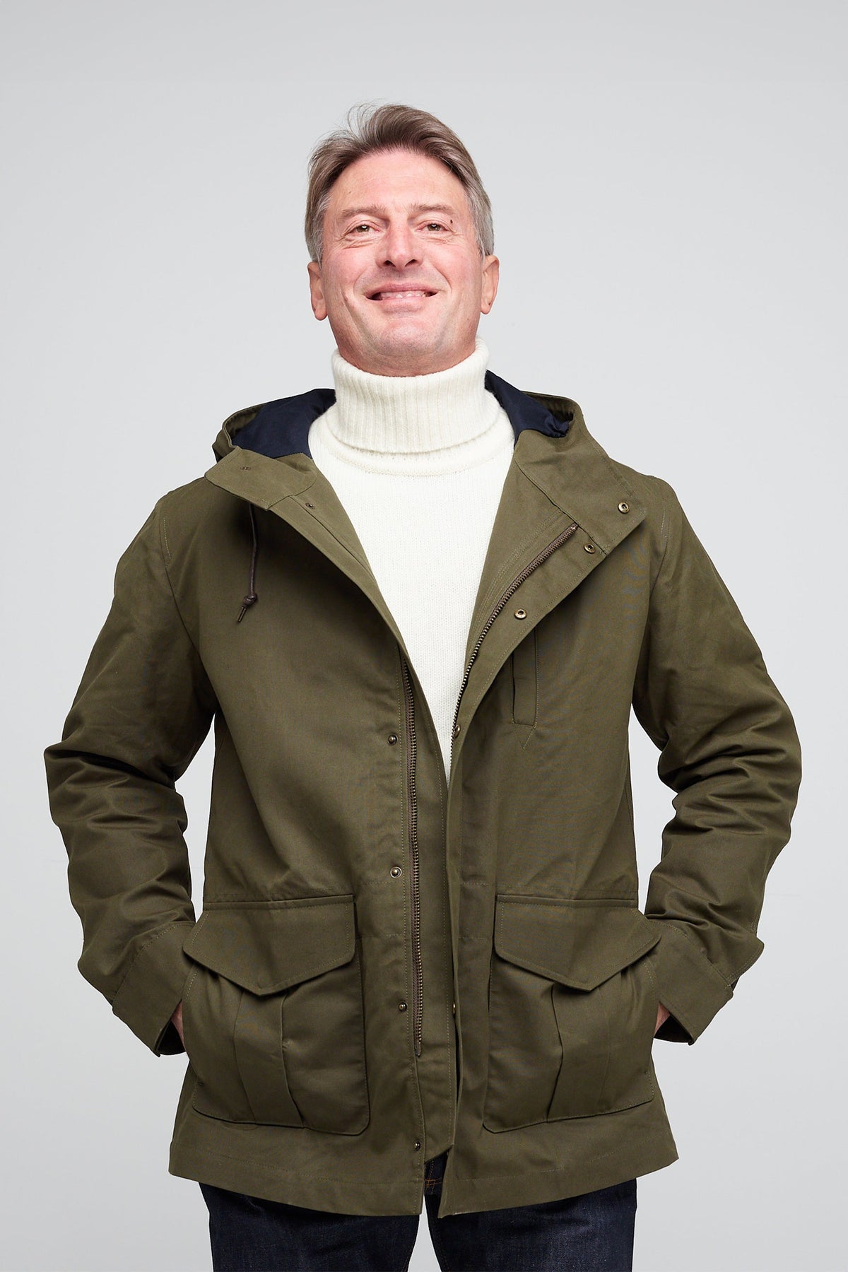 
            Men&#39;s Waxed Mountain Parka - Olive