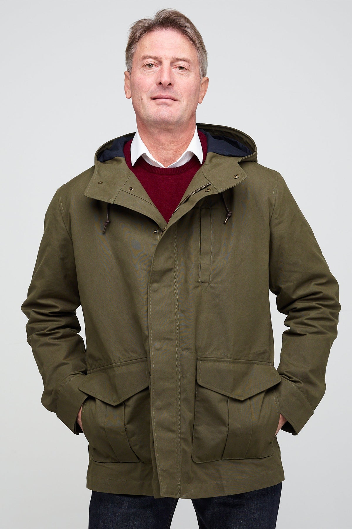 
            Men&#39;s Waxed Mountain Parka - Olive