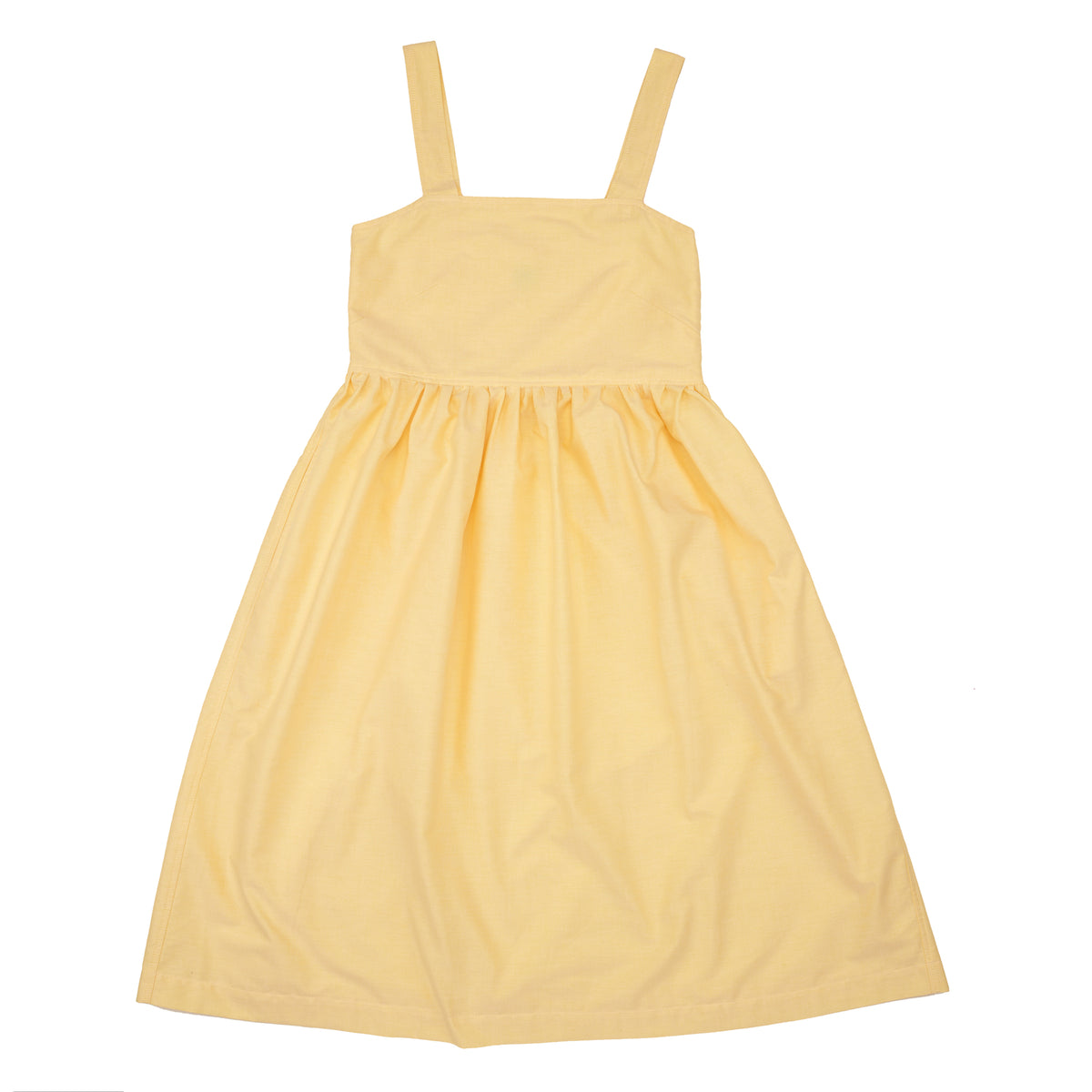 
            Summer Strap Dress - Lemon Chambray - Community Clothing